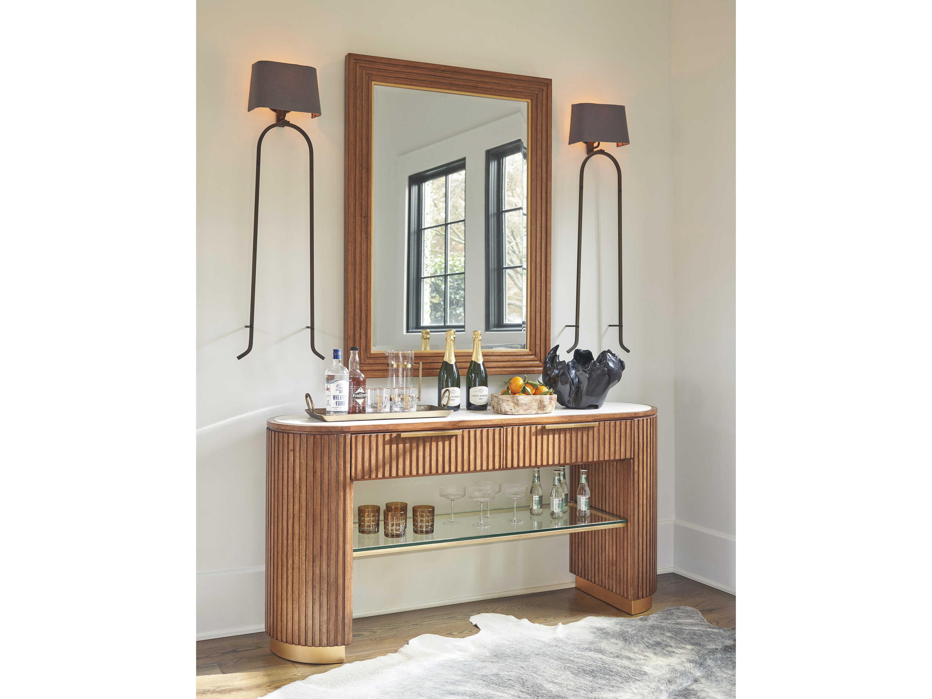 Lexington La Costa Sideboard & Mirror Set