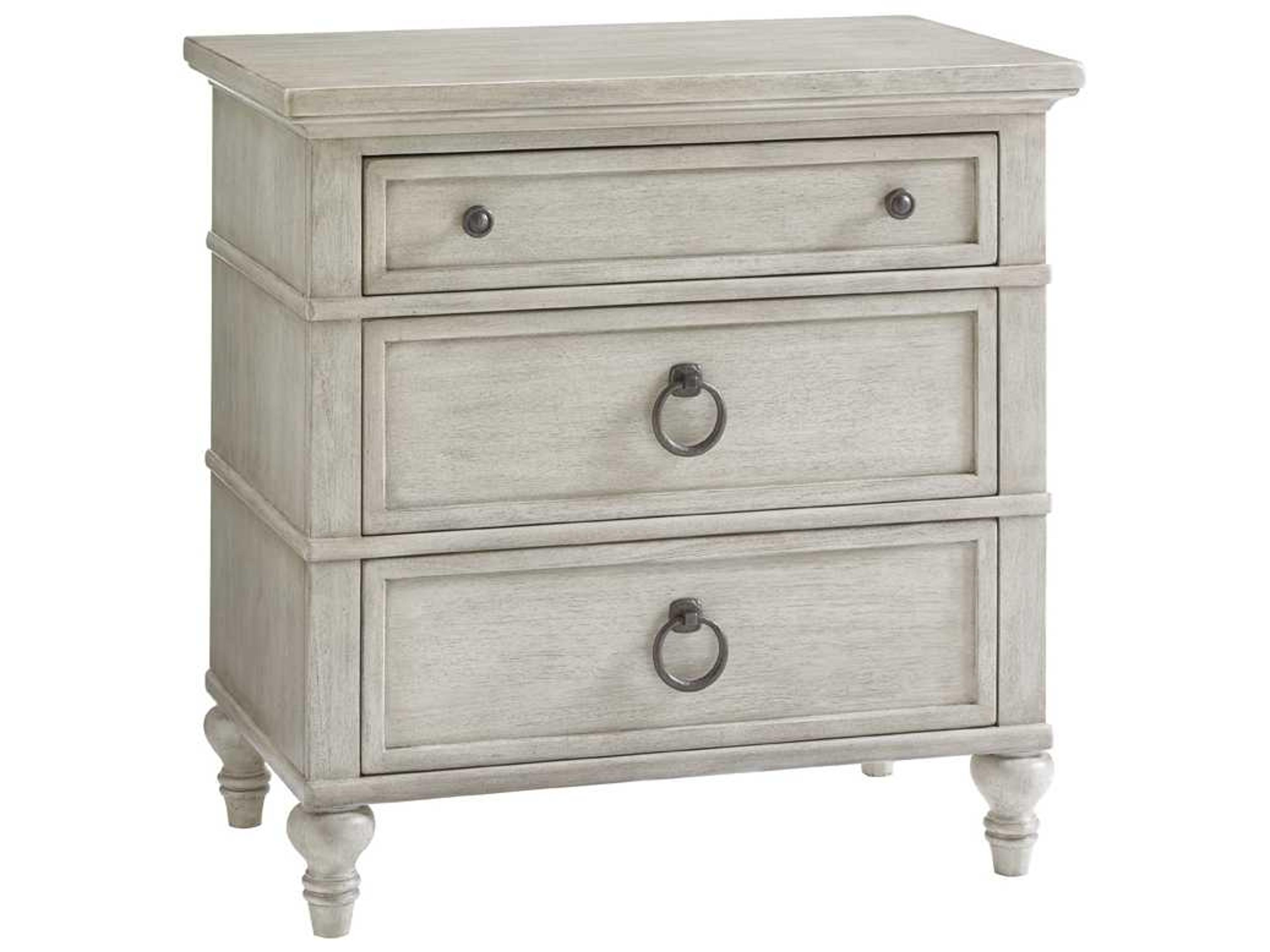 Lexington Oyster Bay 3-Drawers White Solid Wood Nightstand