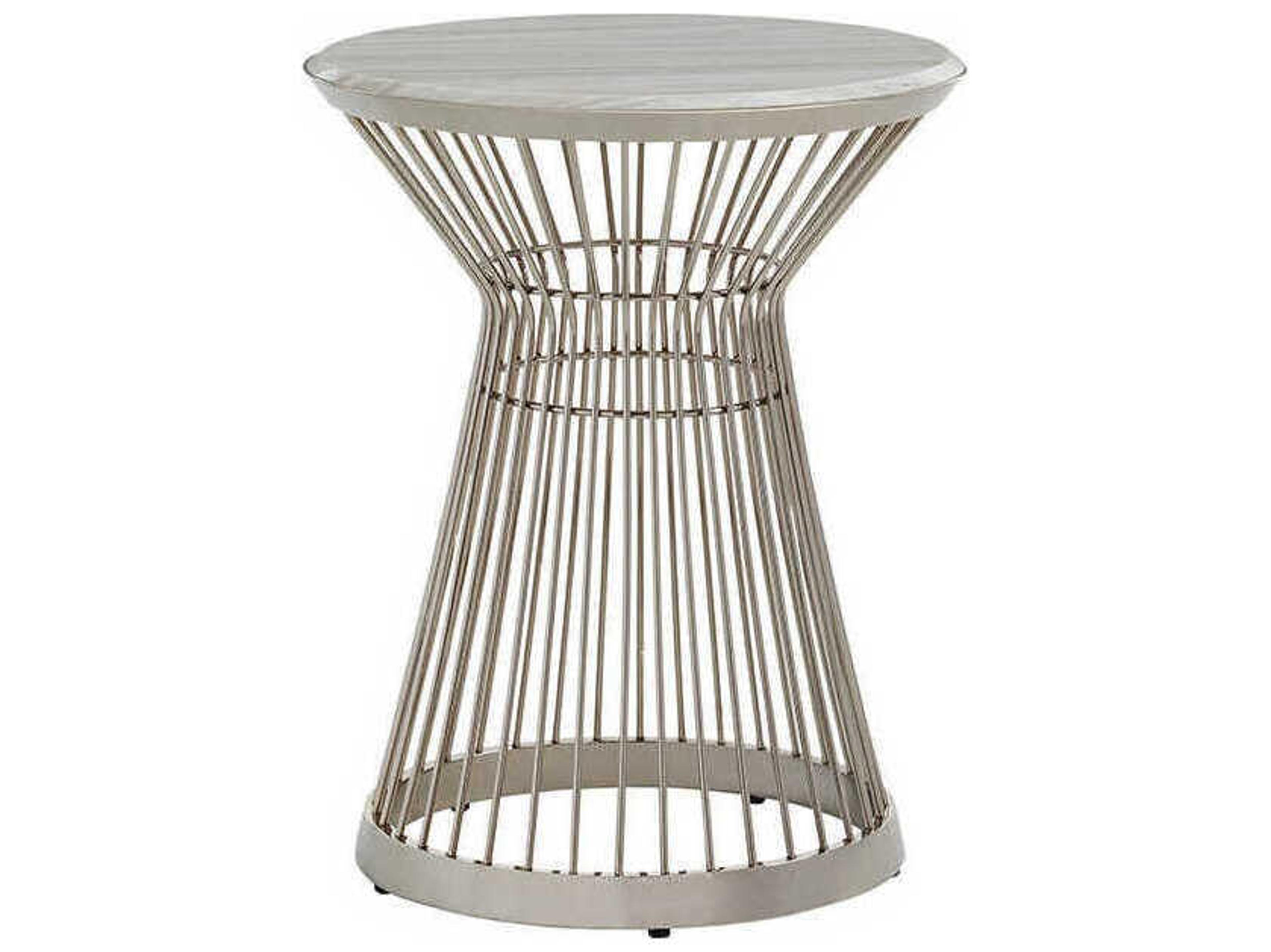 Lexington Round Marble End Table