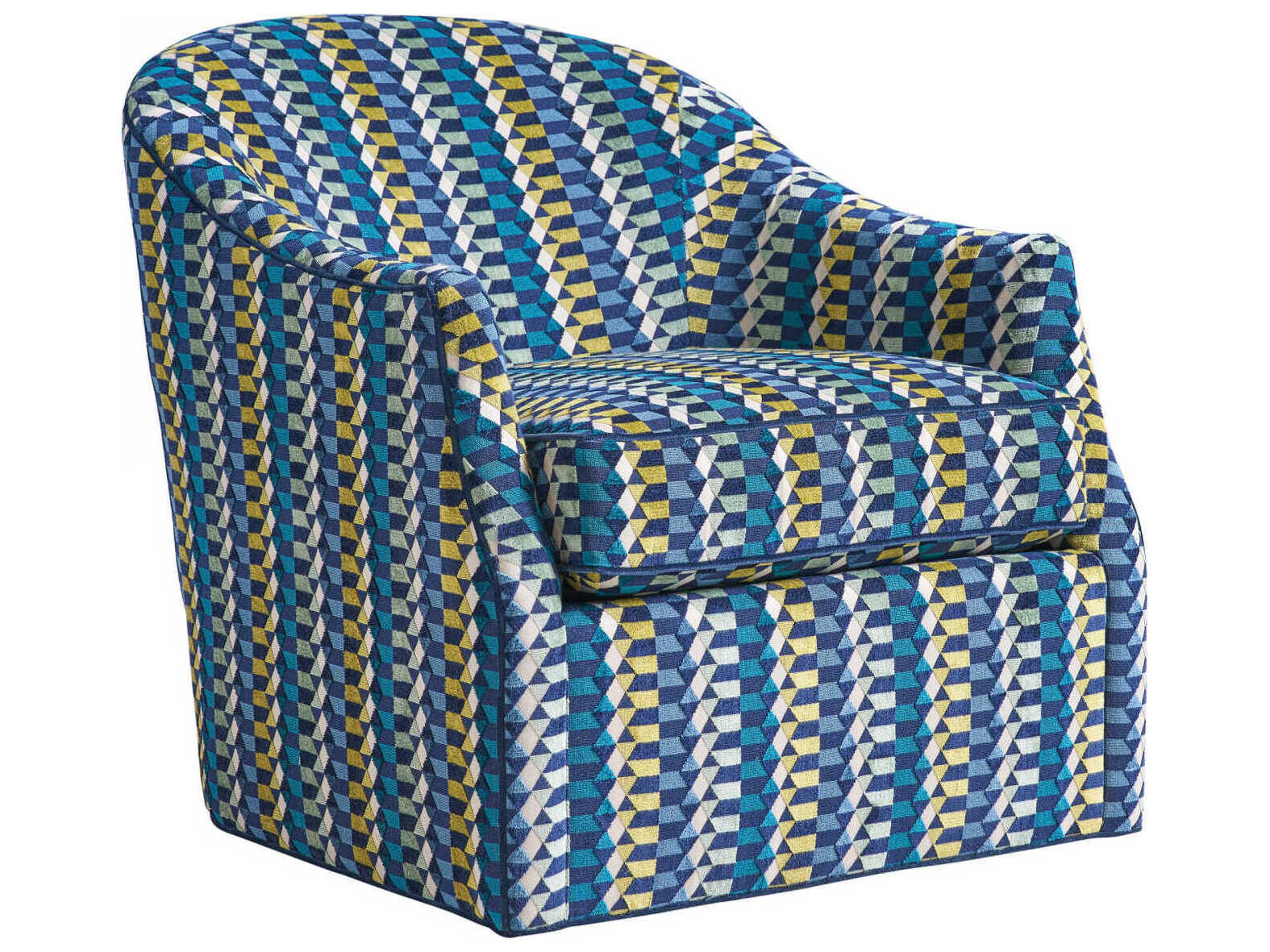 Lexington Ariana Swivel Fabric Accent Chair