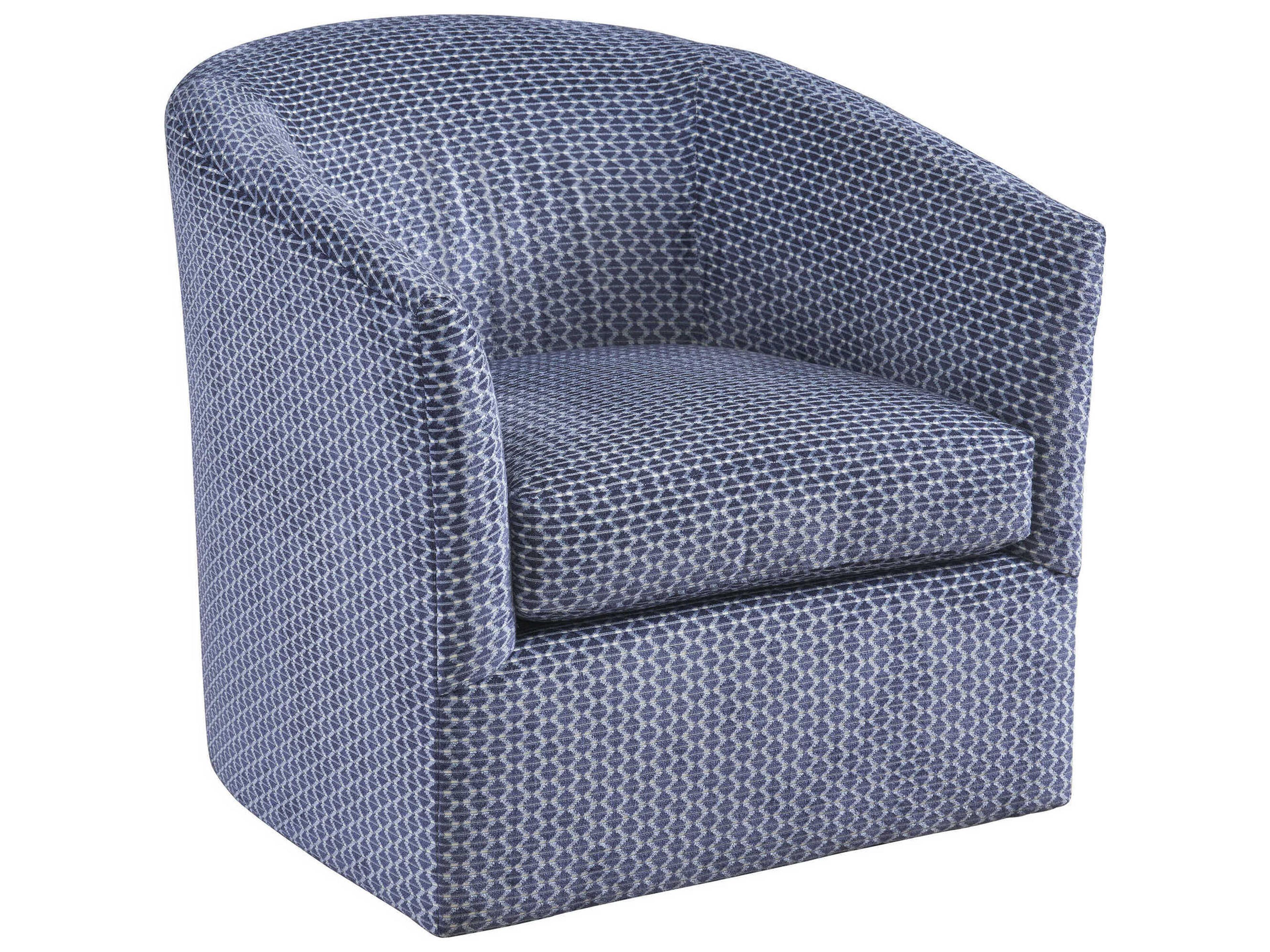 Lexington Rendezvous Candice Swivel Blue Accent Chair 
