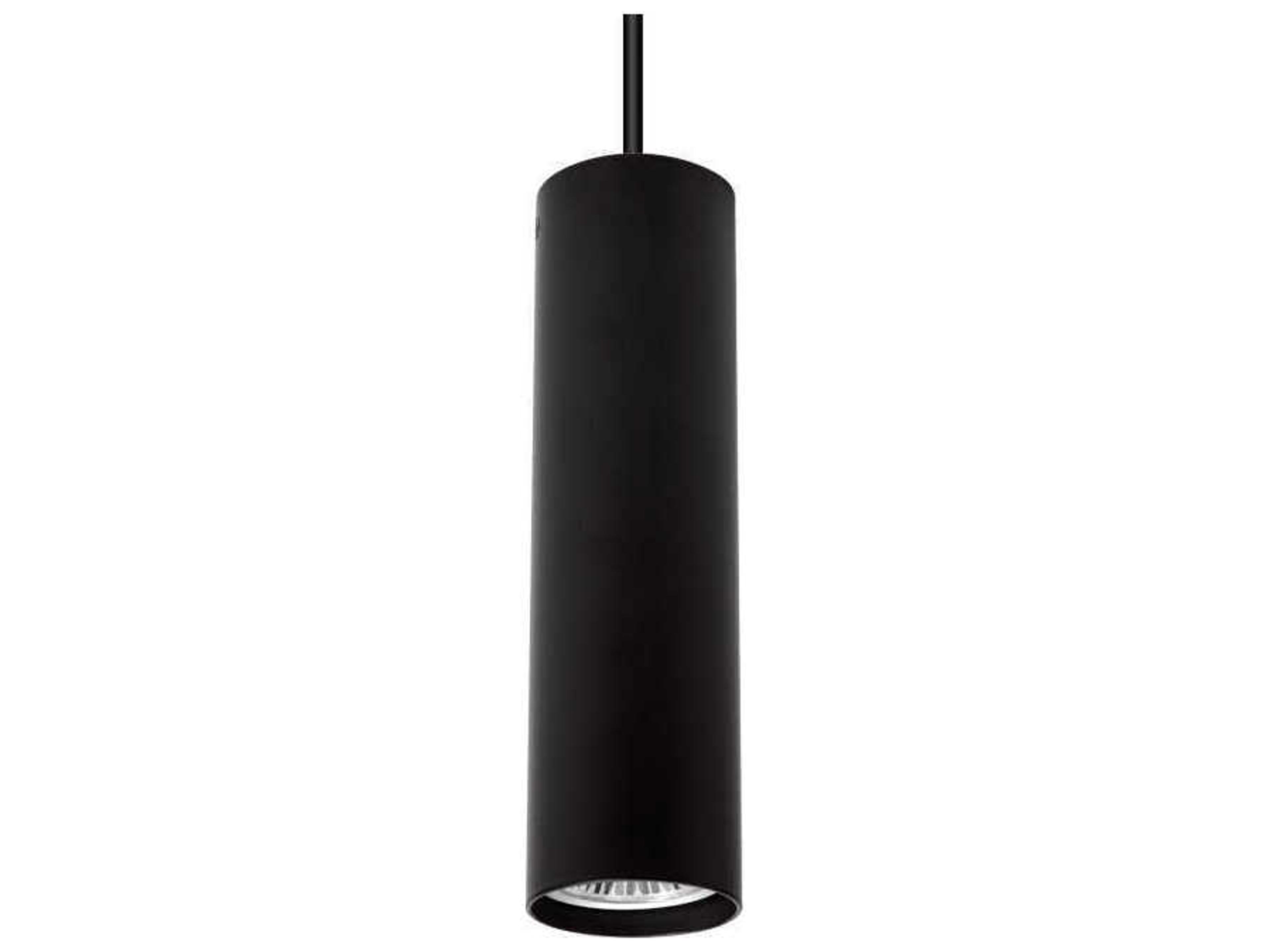 Kea 1-Light Black Cylinder Mini Pendant