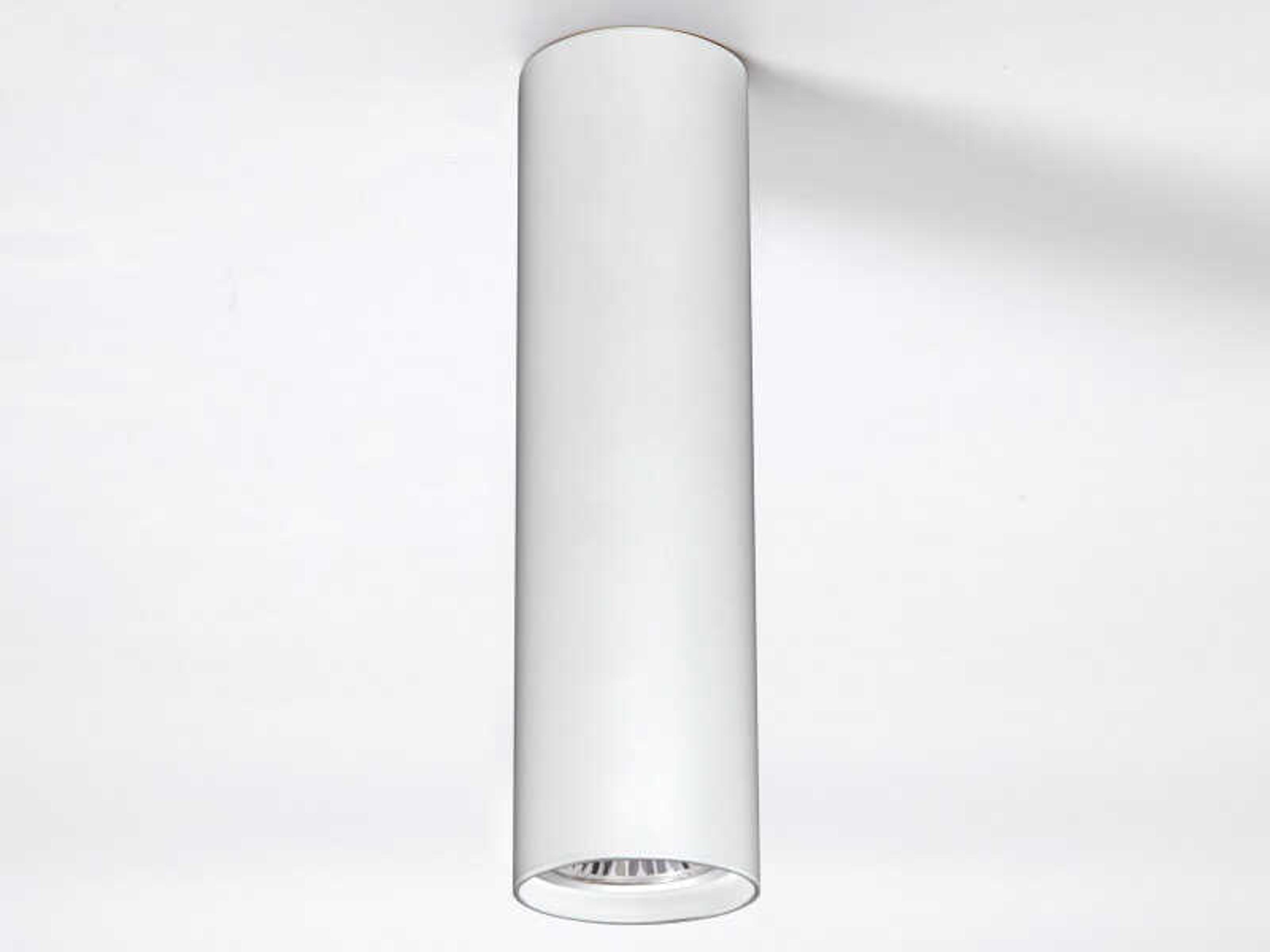 Kea 1-Light White Cylinder Flush Mount