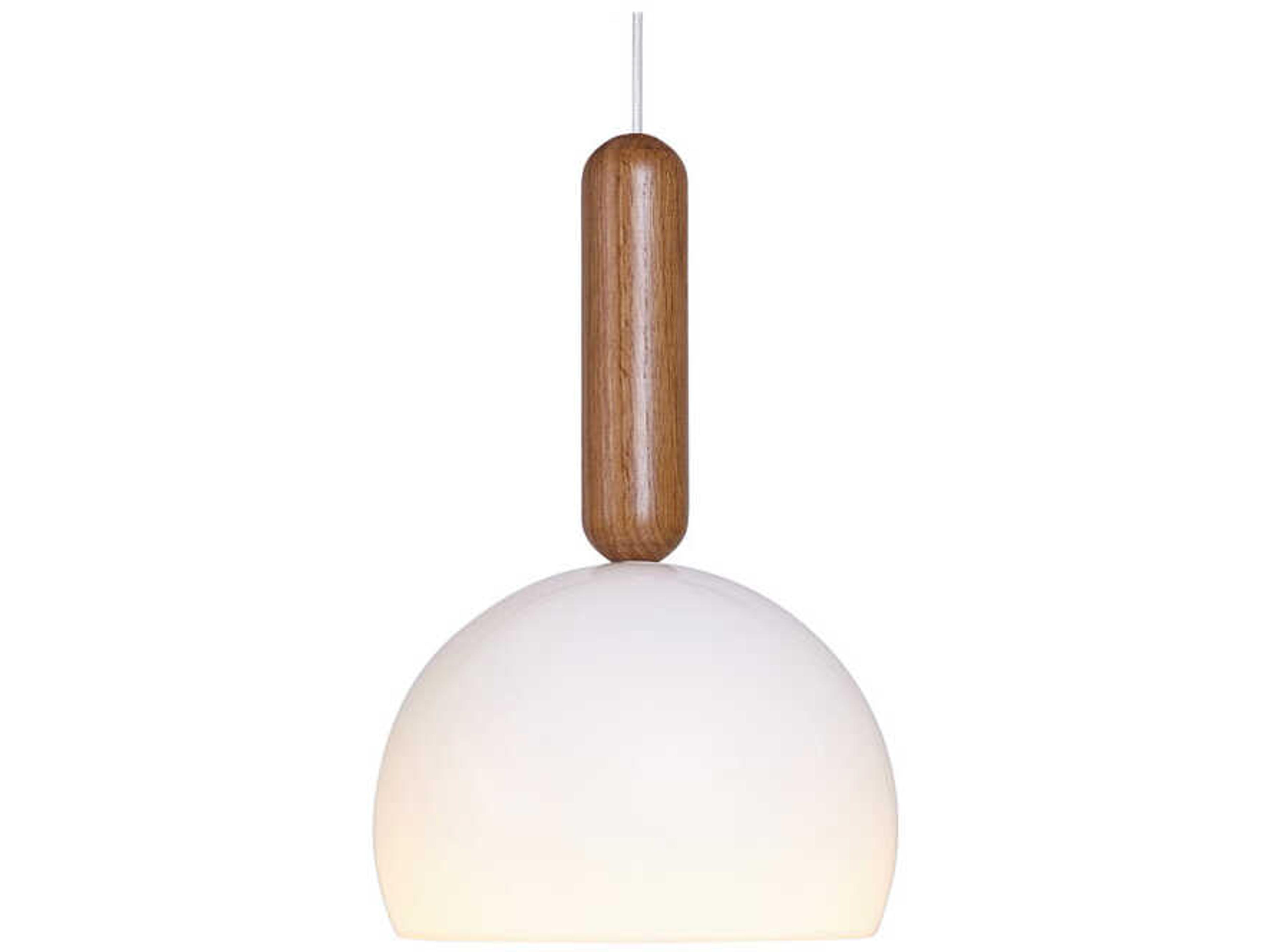 Luxcambra Mad 1-Light White Dome Mini Pendant
