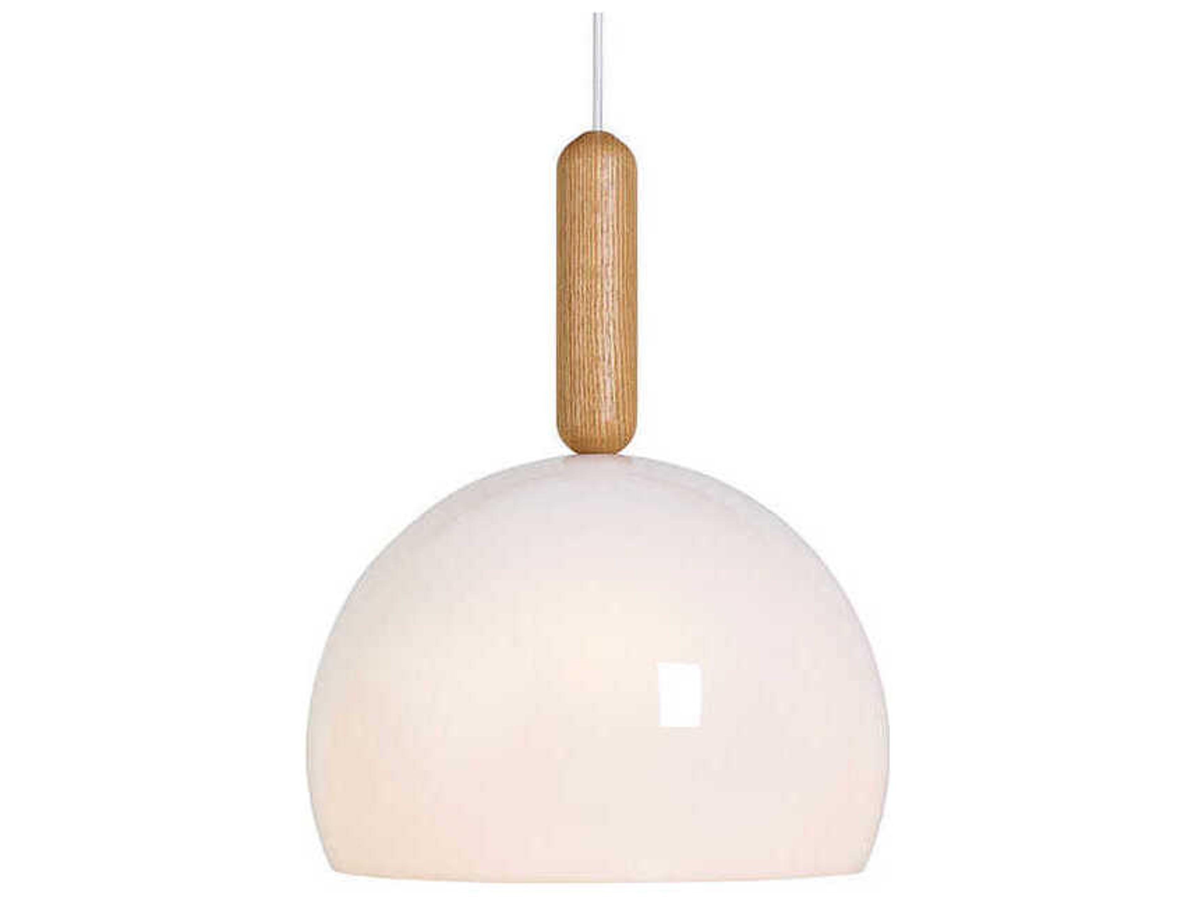 Luxcambra Mad 1-Light White Dome Pendant