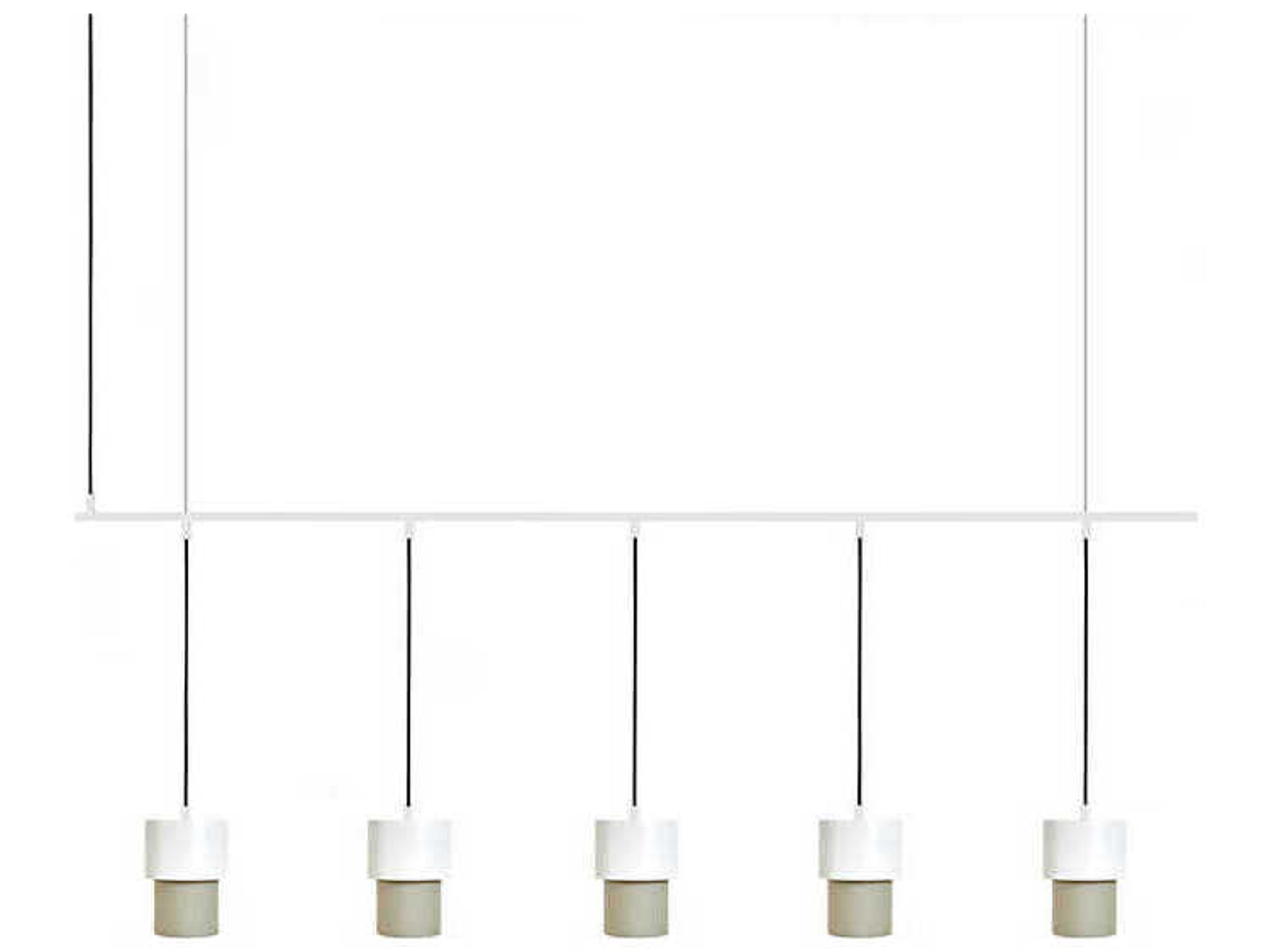 Luxcambra Kan 5-Light White Island Pendant