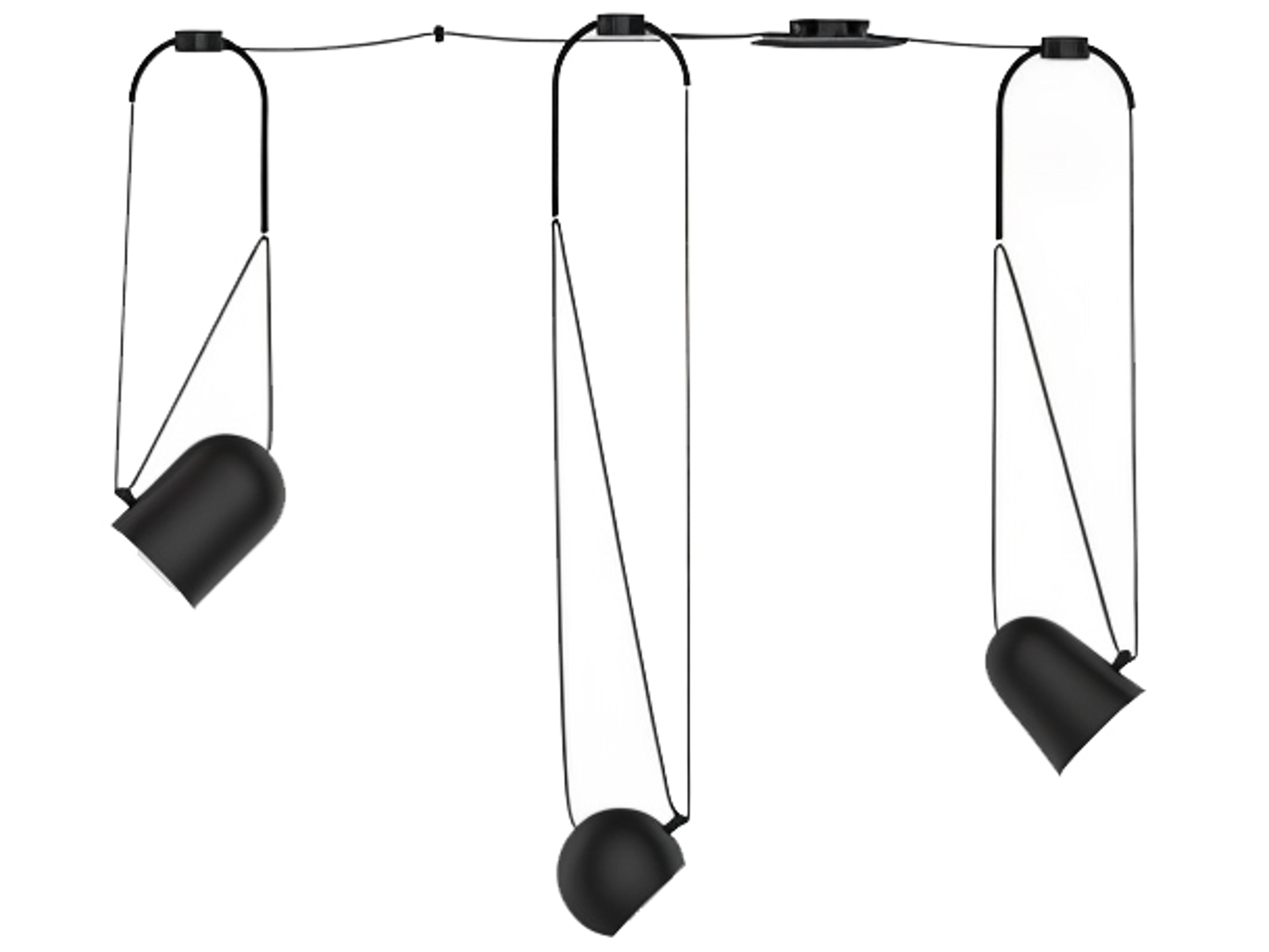 Sirius 3-Light Black Pendant