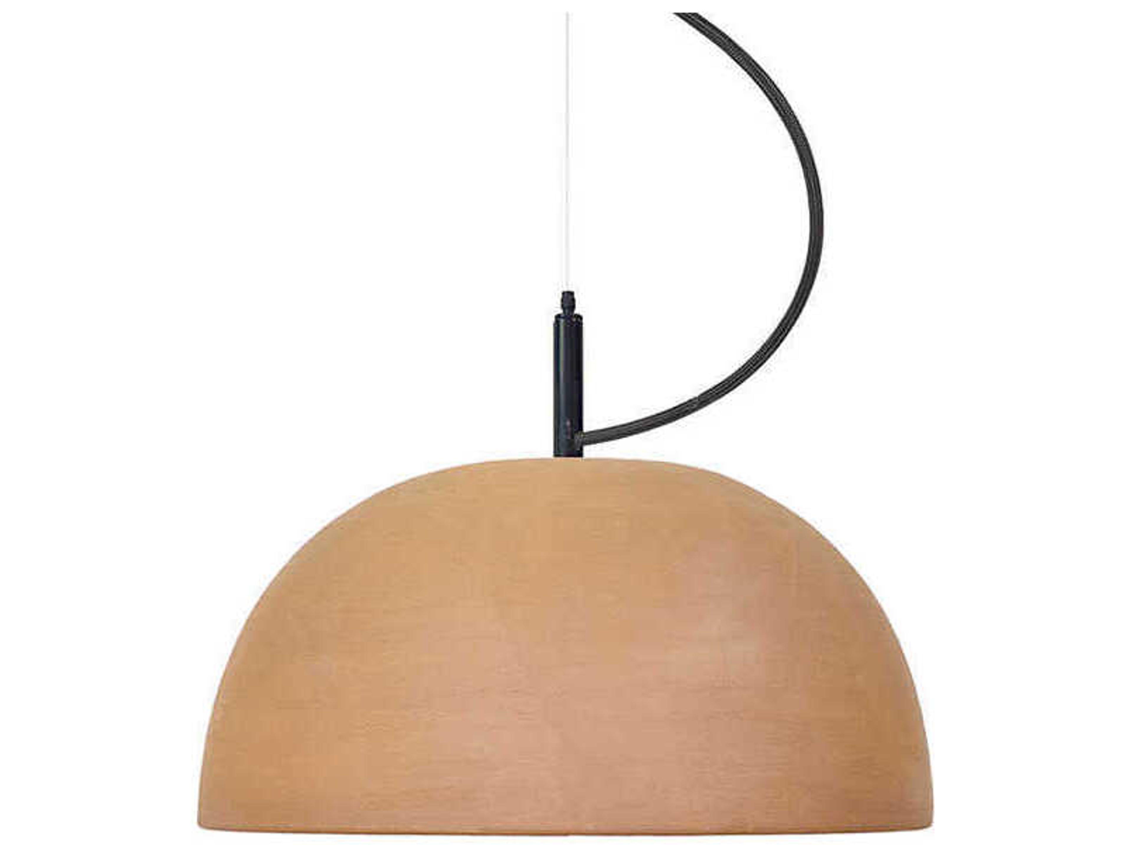 Luxcambra Absis 1-Light Black Brown Dome Mini Pendant