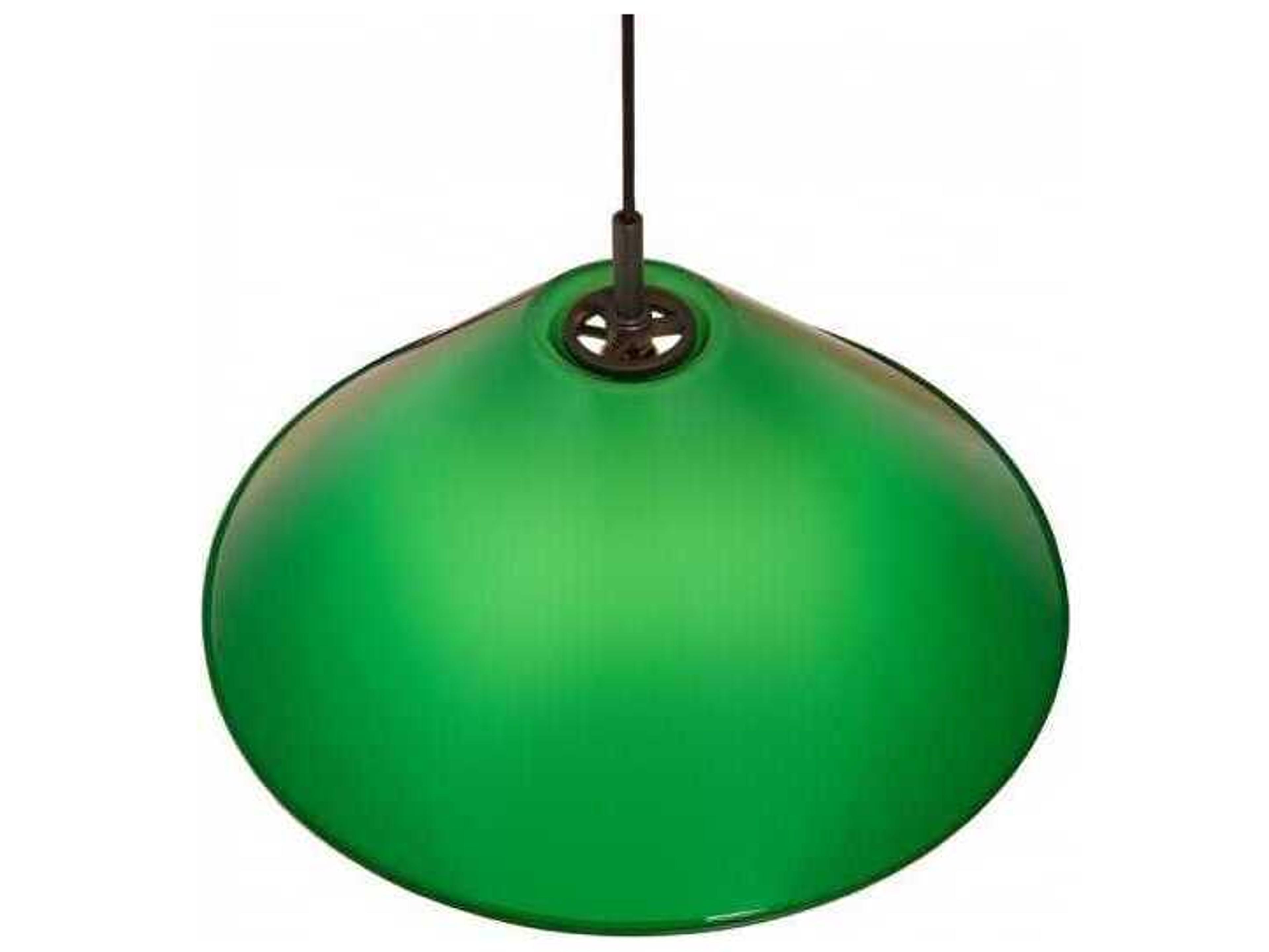 Luxcambra Conica 1-Light Black Green Pendant