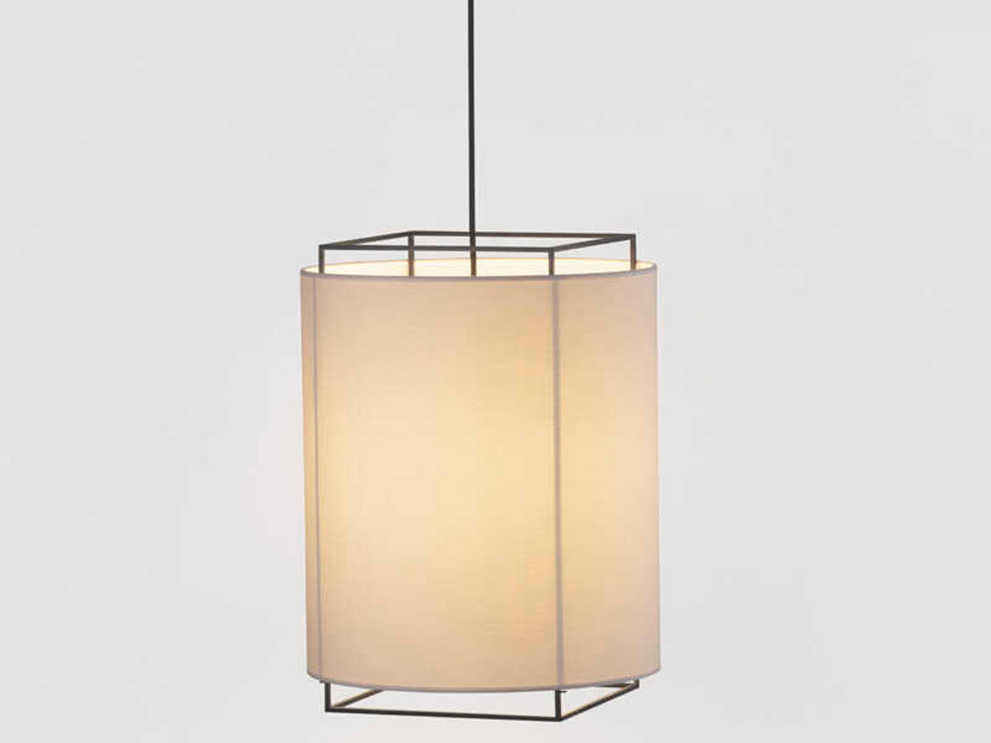 Luxcambra Lewit 1-Light Off White Cylinder Pendant