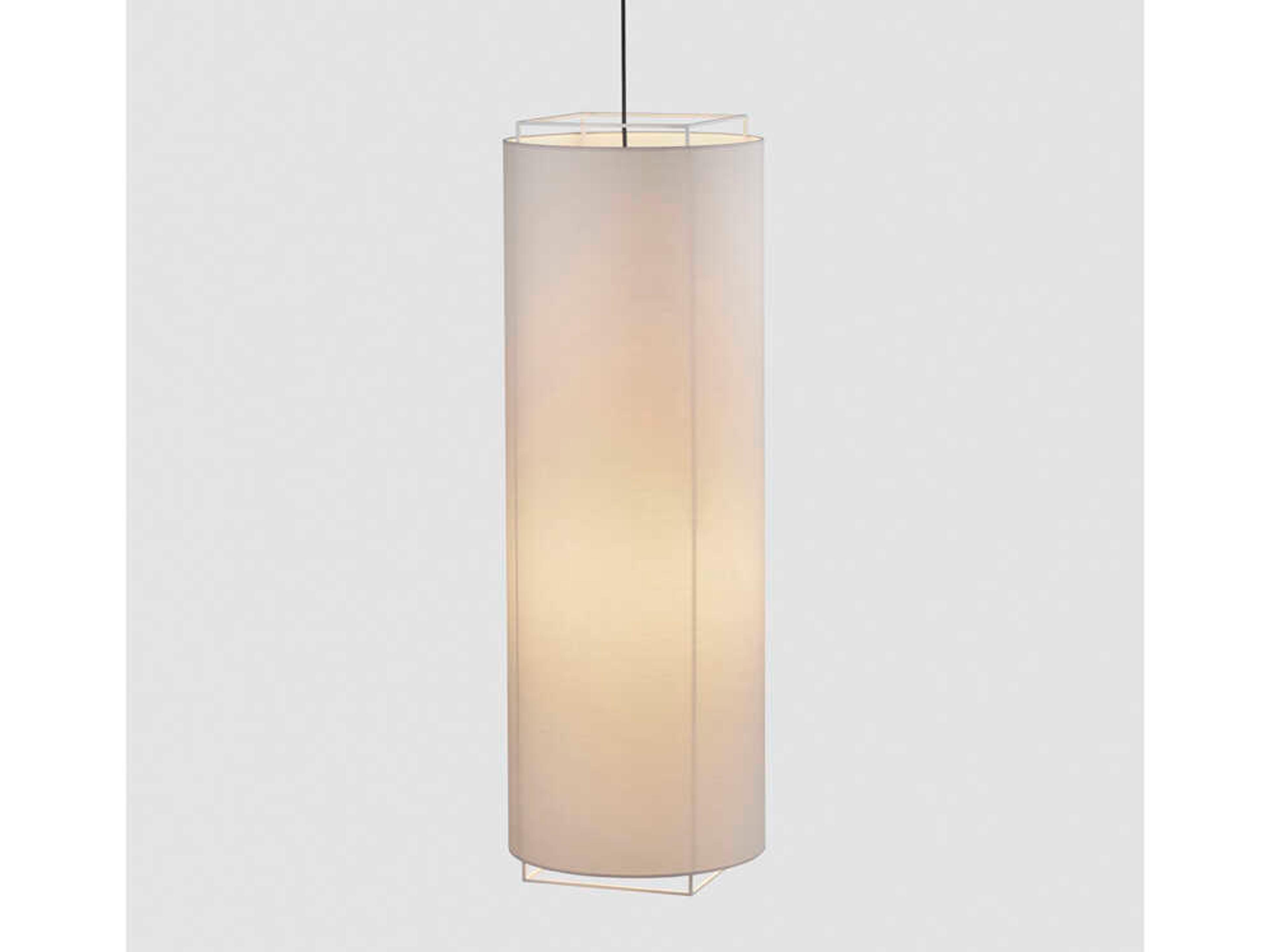 Luxcambra Lewit 2-Light Off White Cylinder Pendant