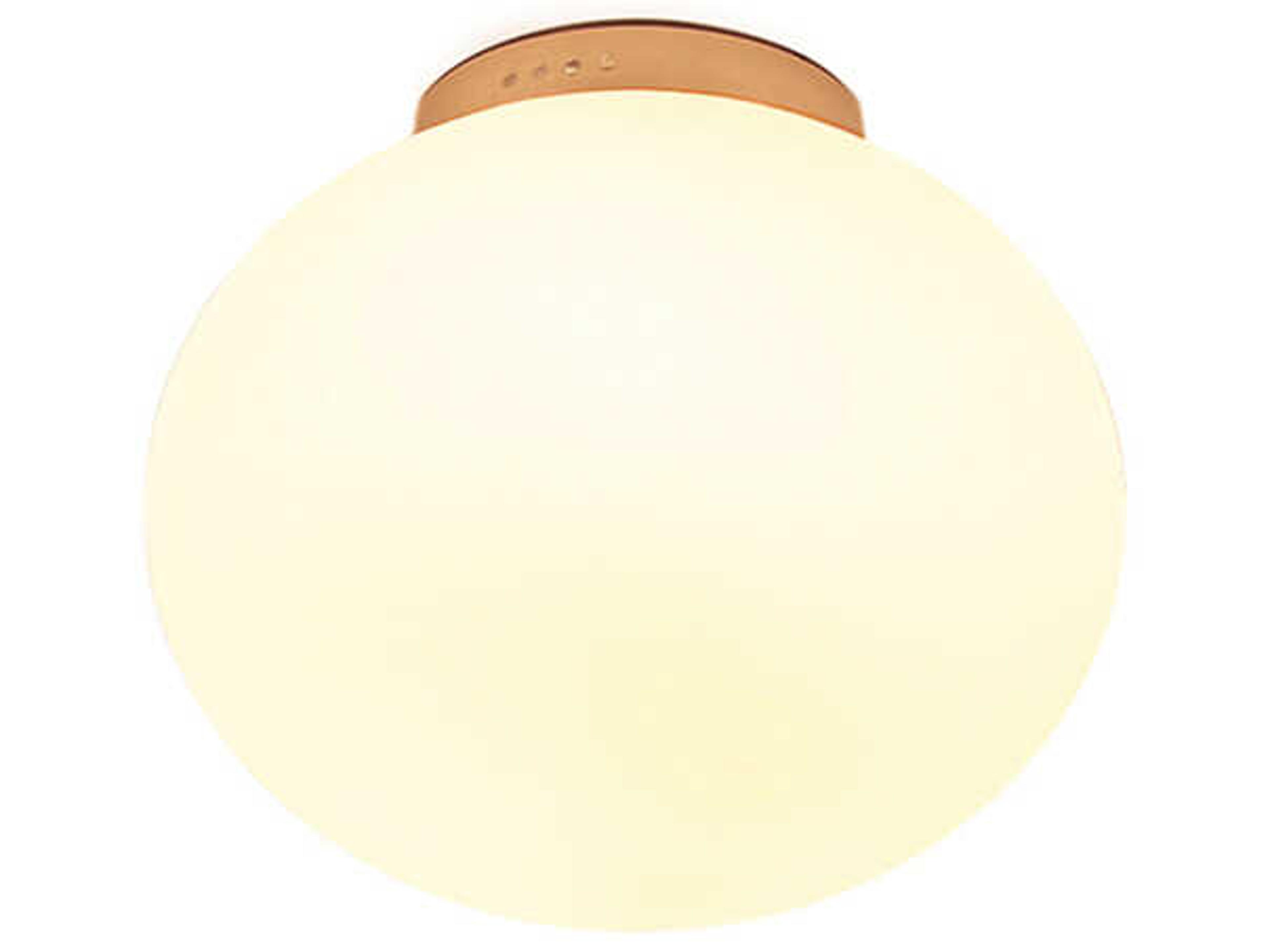 Luxcambra Moon 1-Light Gold Globe Flush Mount