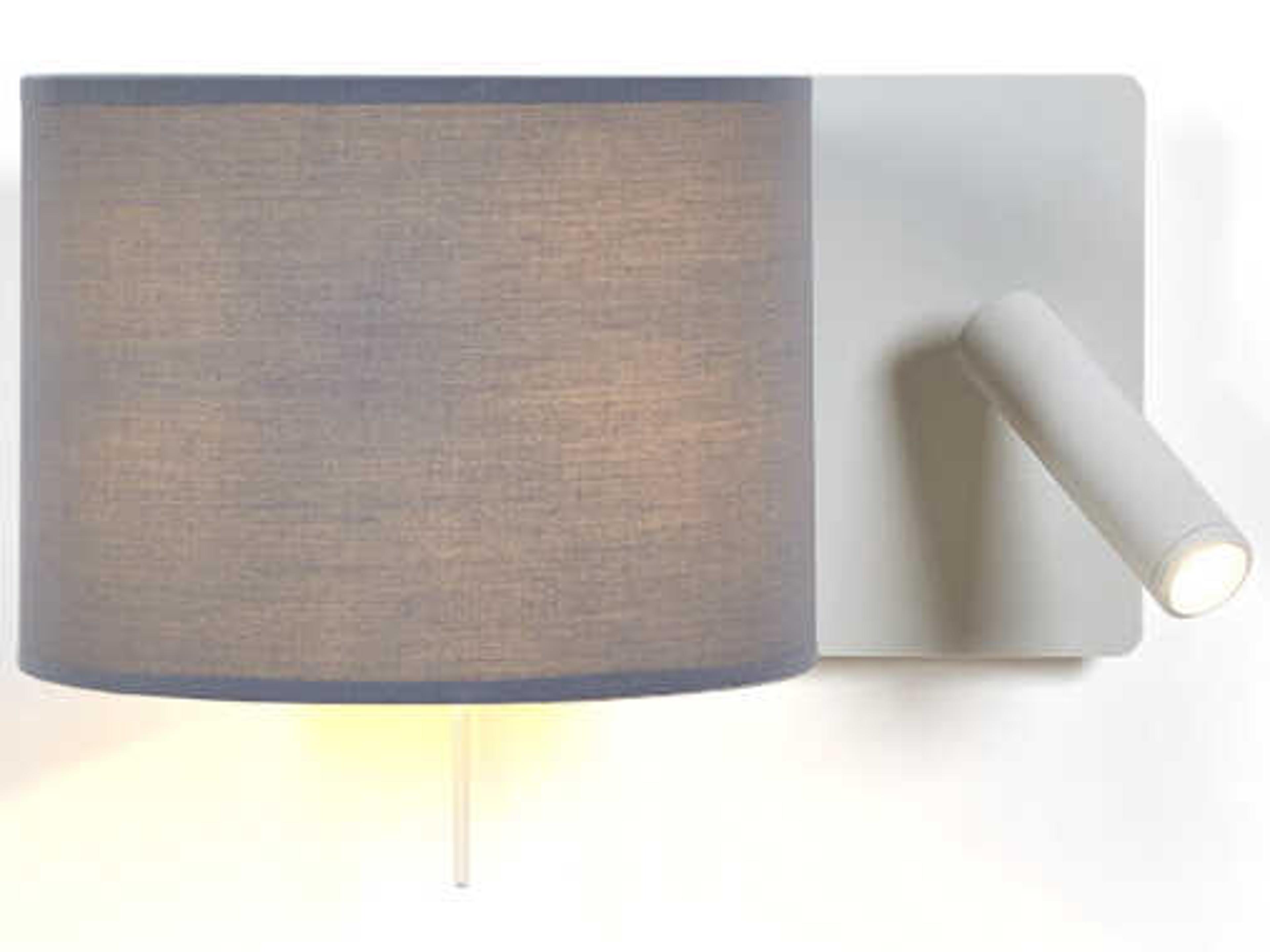 Luxcambra Rum 2-Light White Wall Sconce