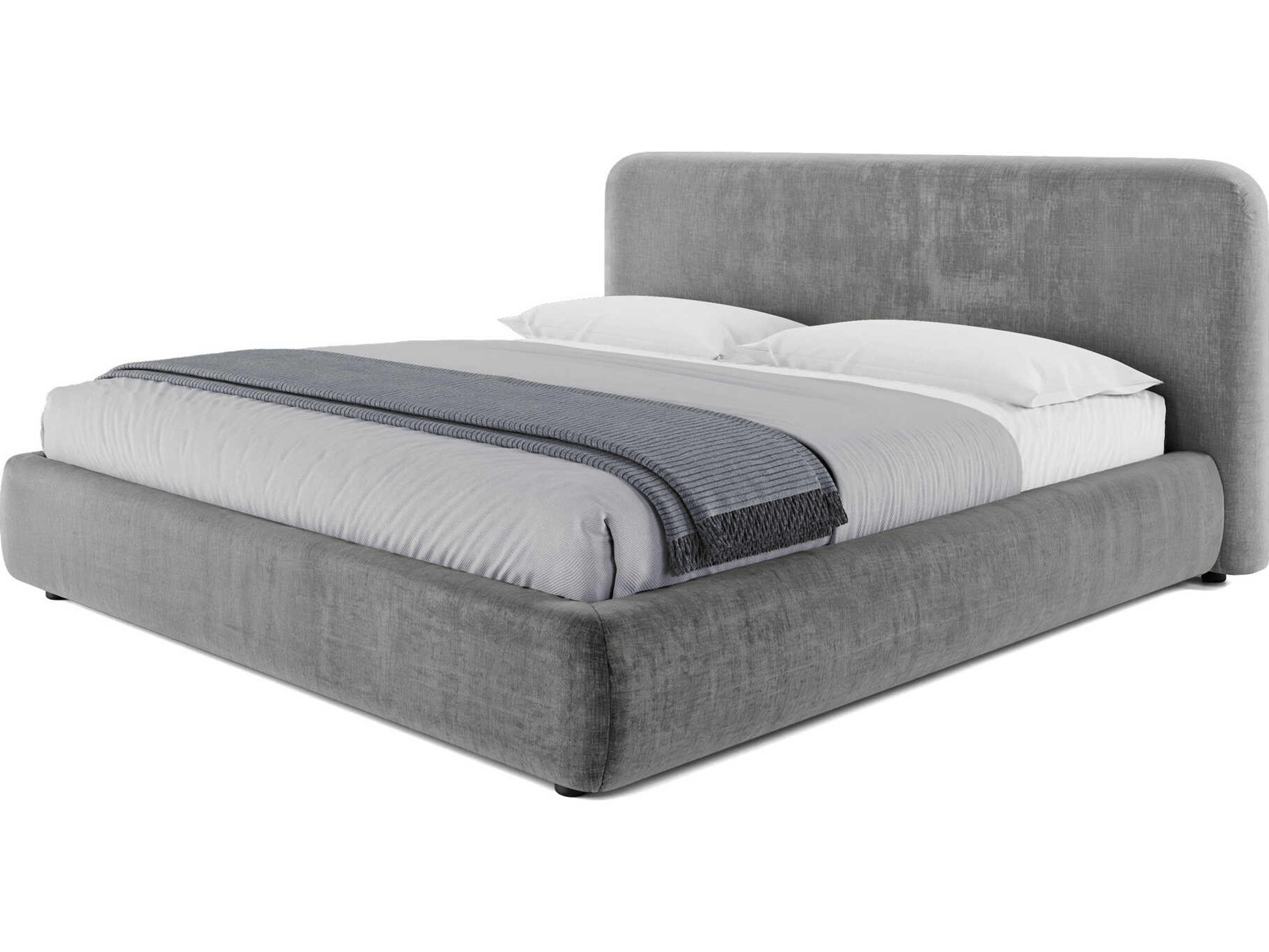 Luxcor Modluxe Havana King Bed in Contessa Dove Fabric