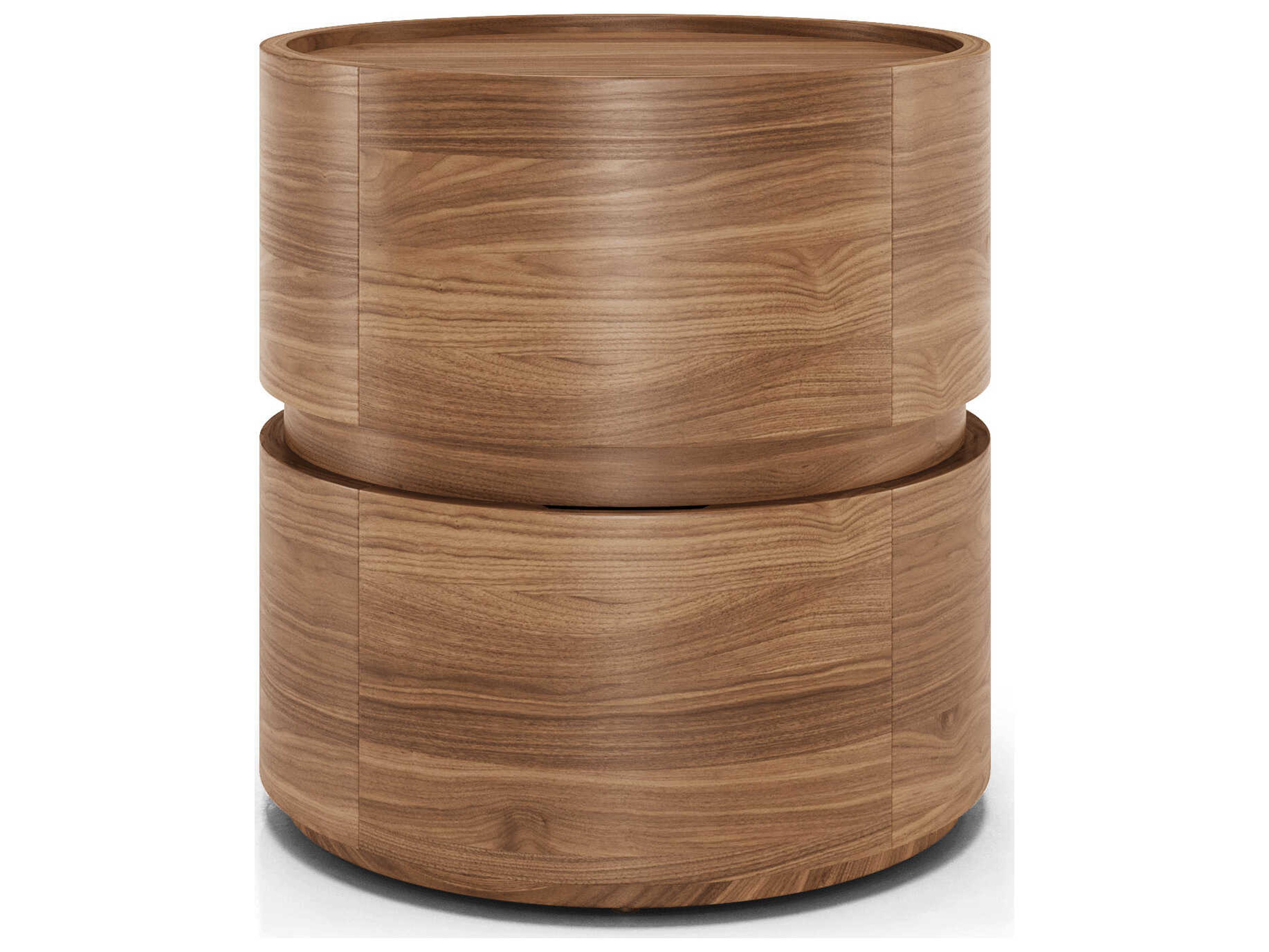Luxcor Modluxe Laval Nightstand in Walnut