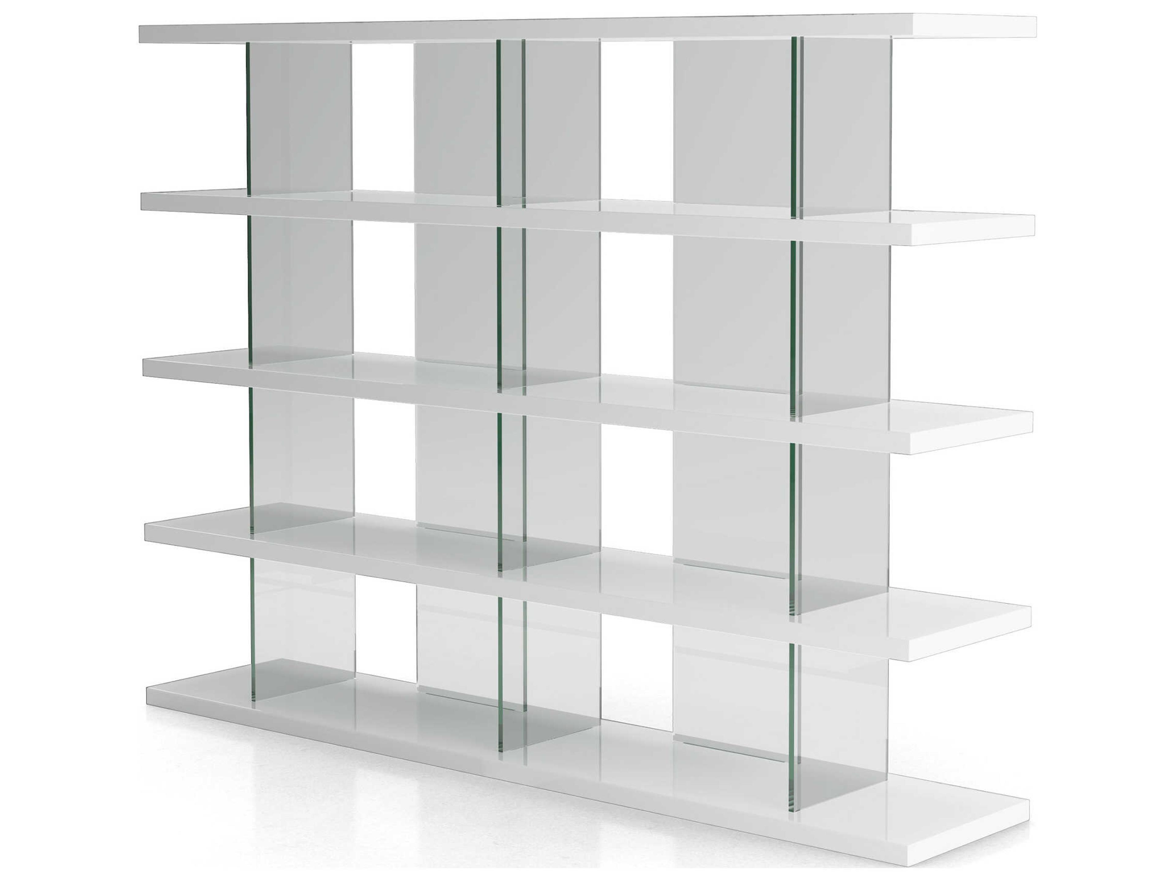 Luxcor Modluxe Otford Bookcase Glossy White