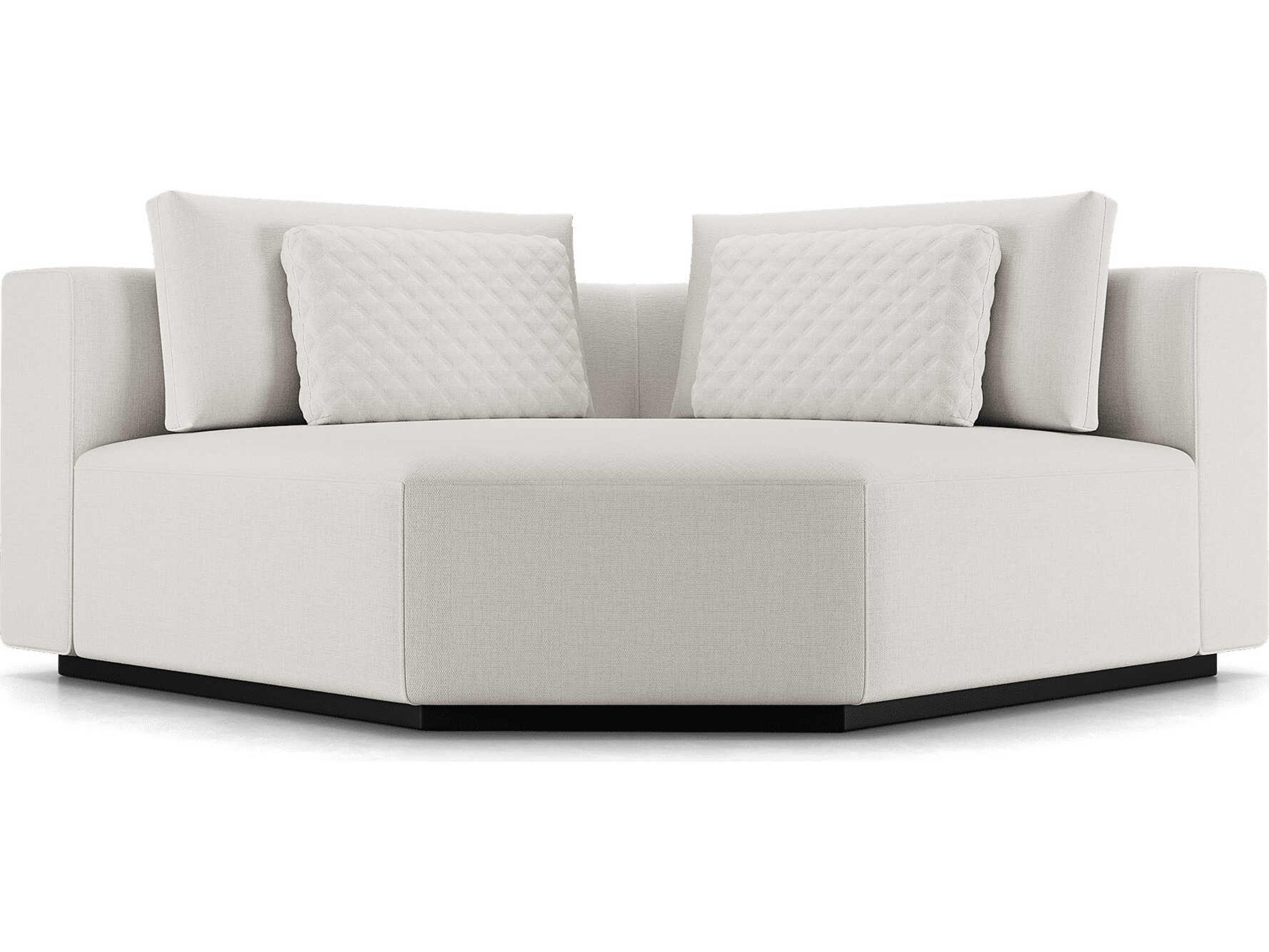 Luxcor Modluxe Siena Corner Pentagon in Chalk Fabric