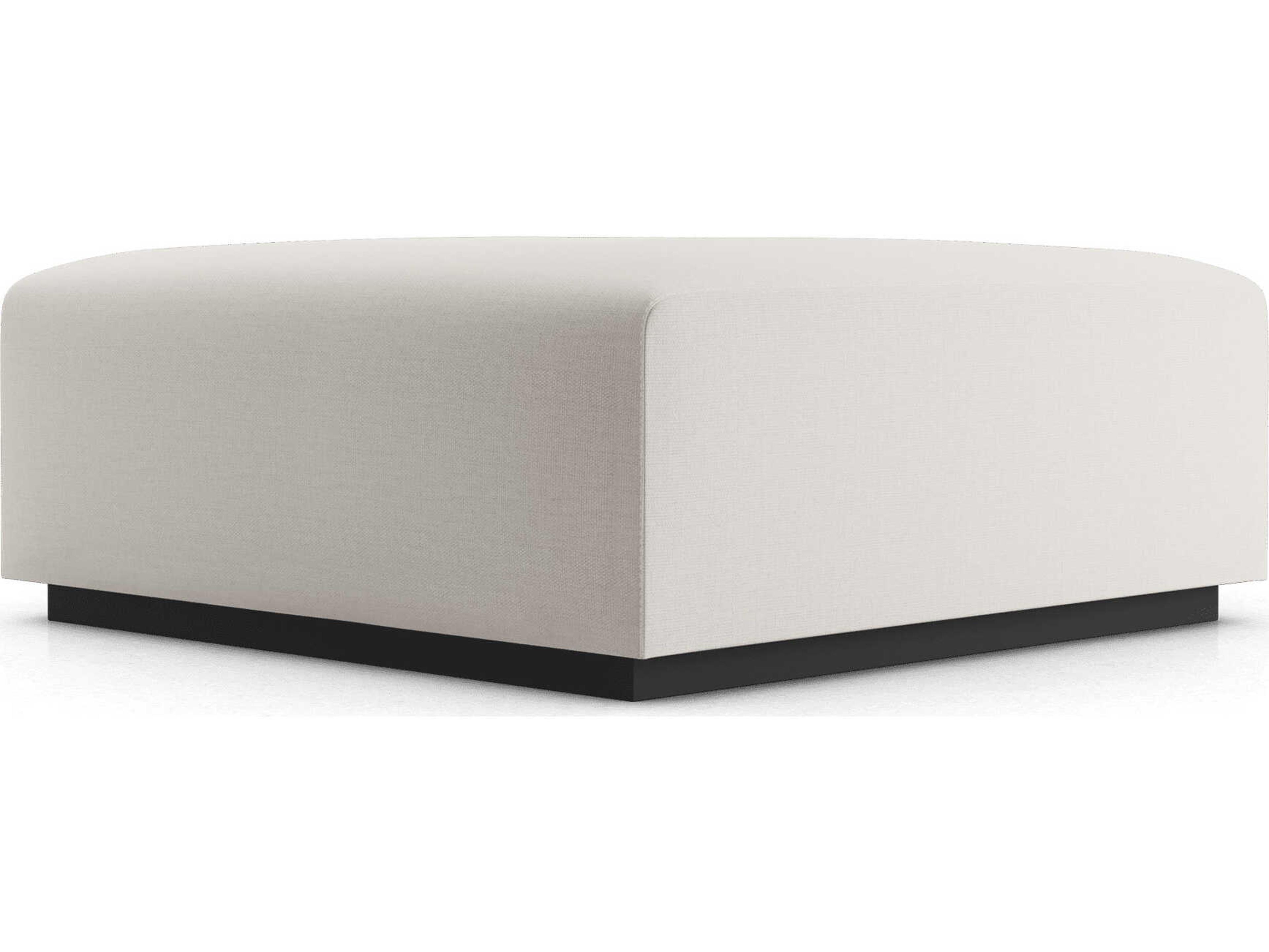 Luxcor Modluxe Siena Ottoman in Chalk Fabric