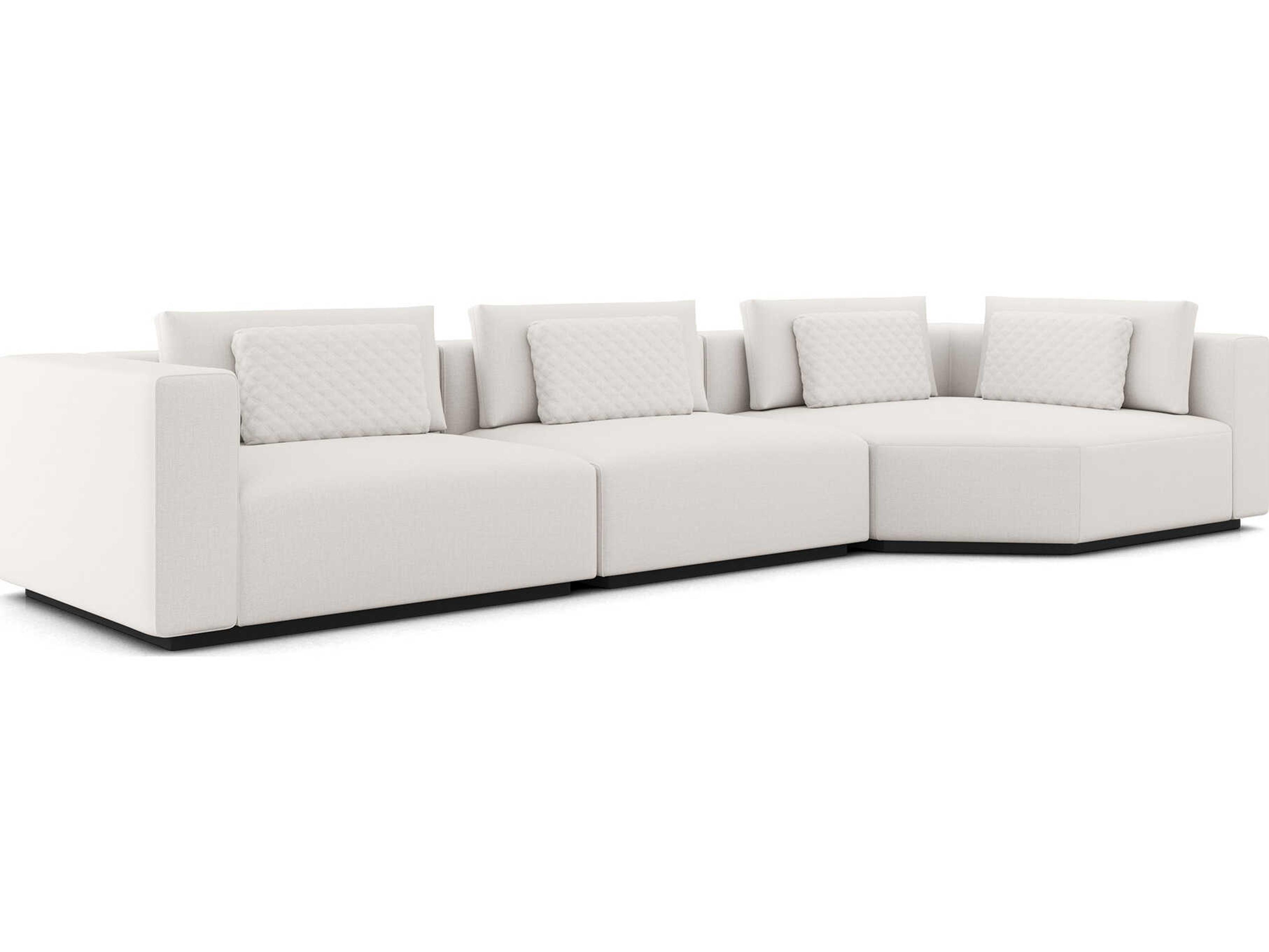 Luxcor Modluxe Siena Modular Sofa 25 Chalk Fabric / Left-Facing Arm