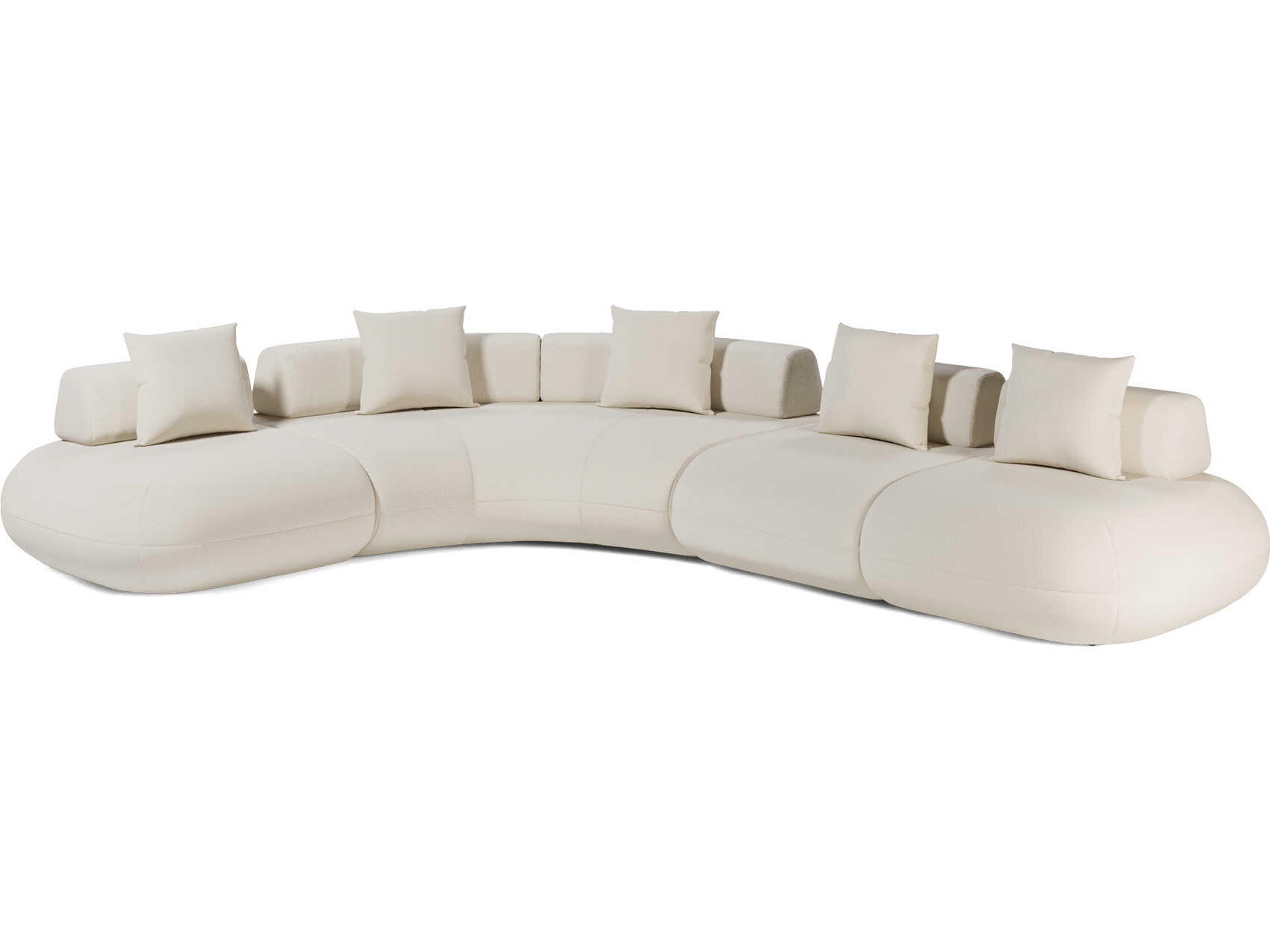 Luxcor Modluxe Ferrara Modular Sofa 01 in Vainilla Bouclet