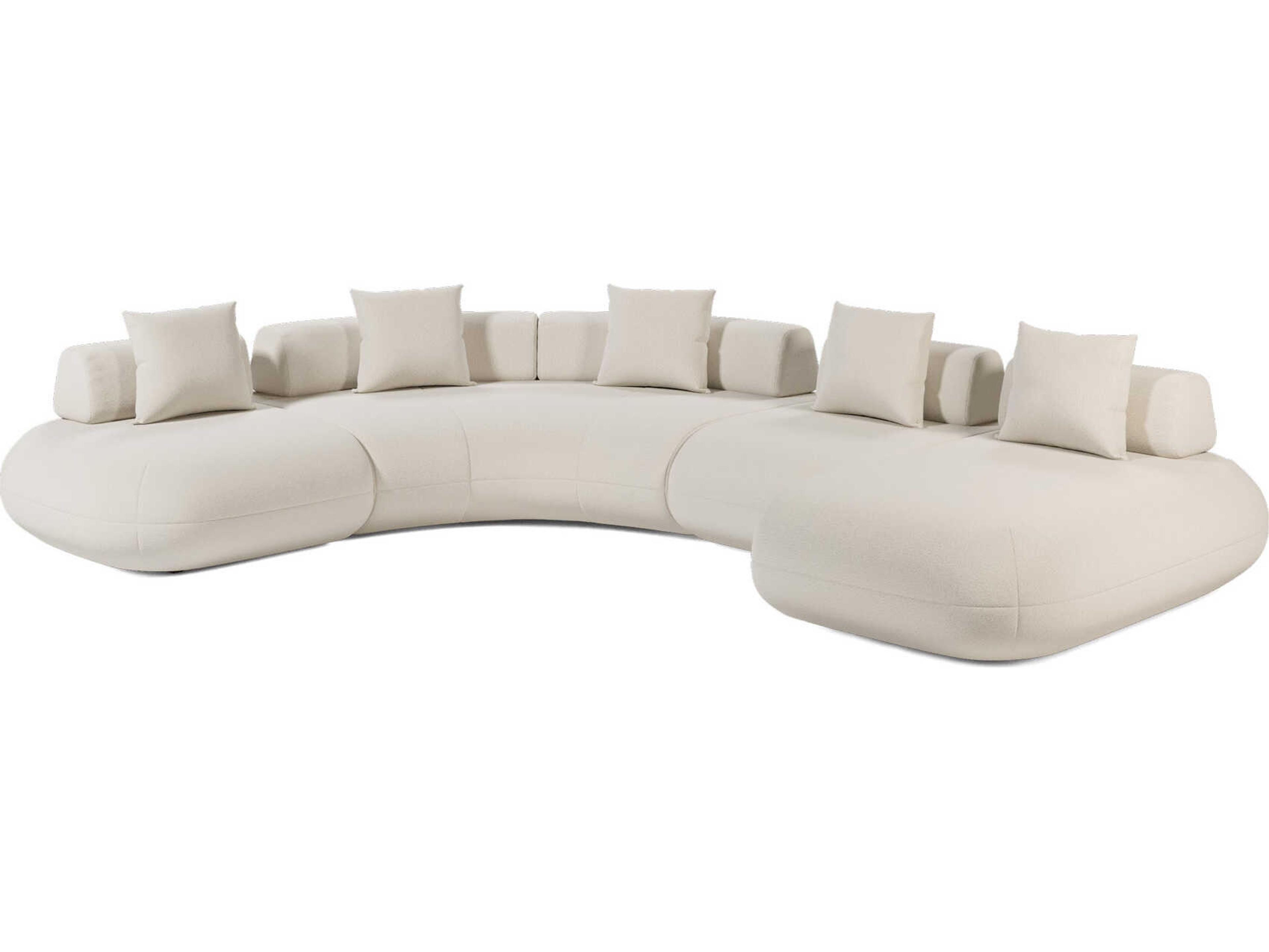 Luxcor Modluxe Ferrara Modular Sofa 03 in Vainilla Bouclet