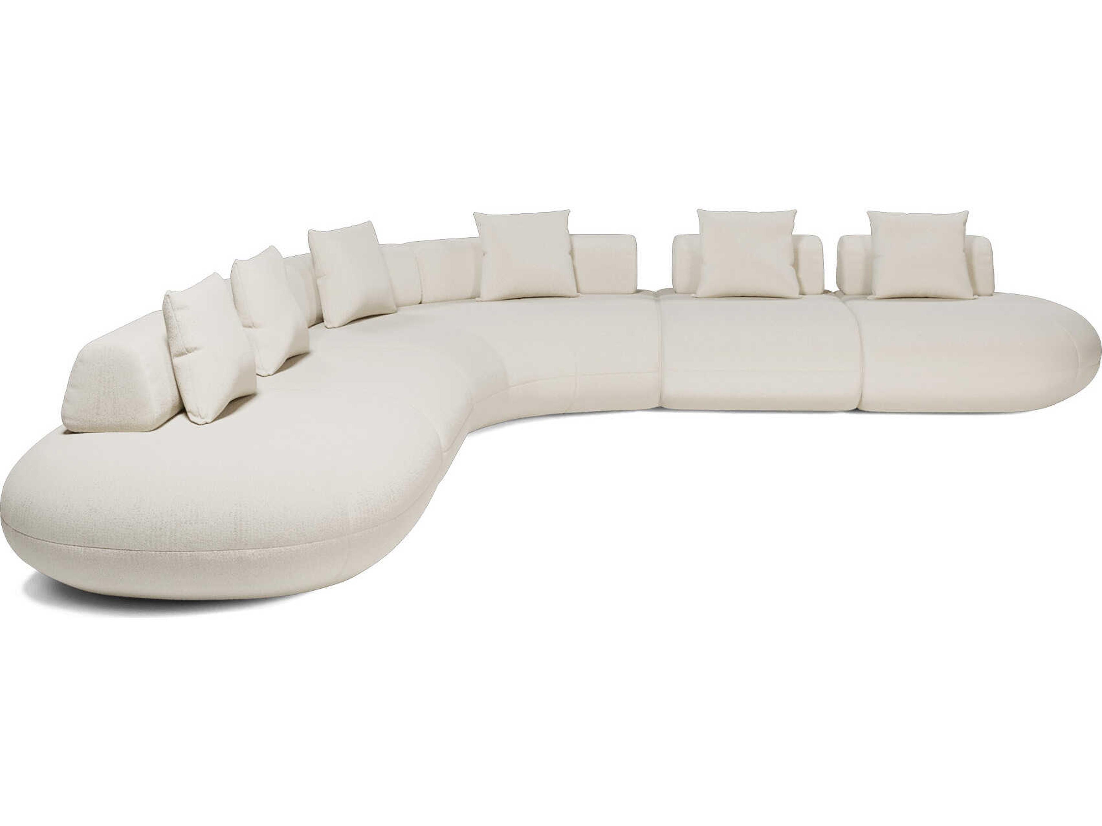 Luxcor Modluxe Ferrara Modular Sofa 08 in Vainilla Bouclet