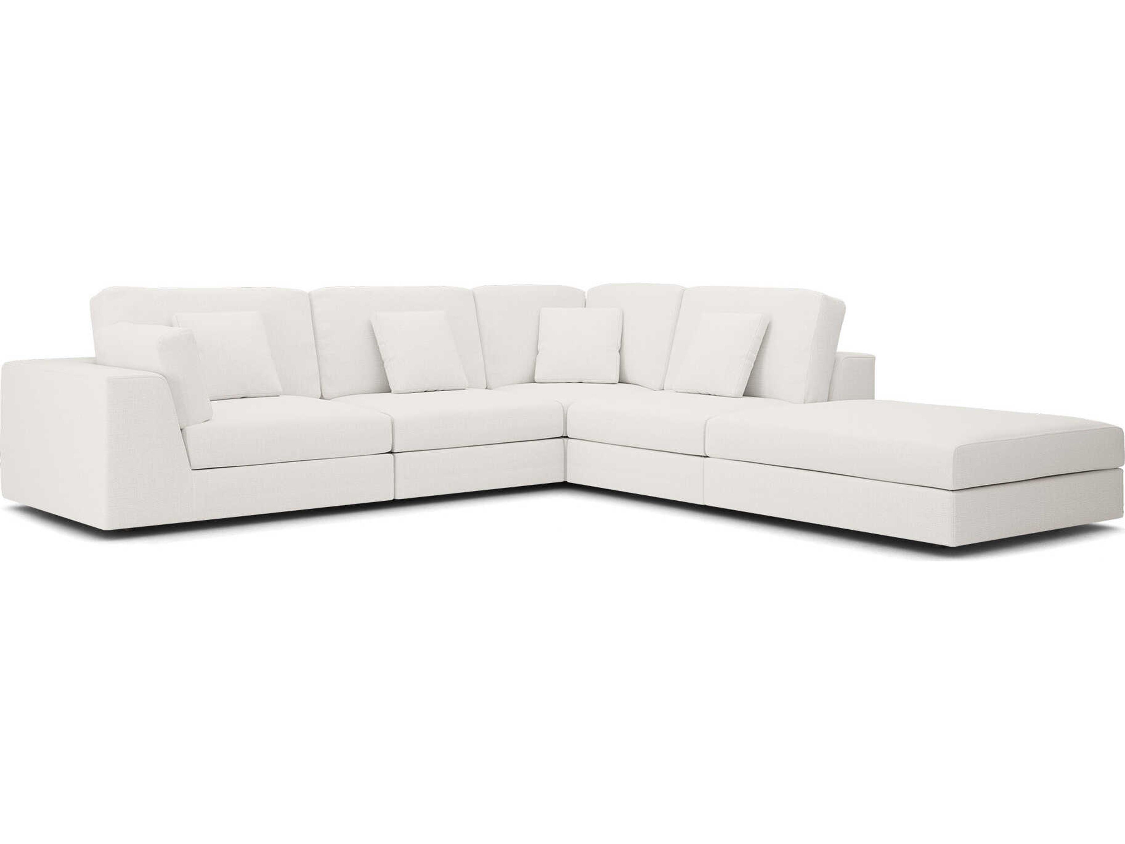 Luxcor Modluxe Vera Modular Sofa Set 02A in Chalk Fabric