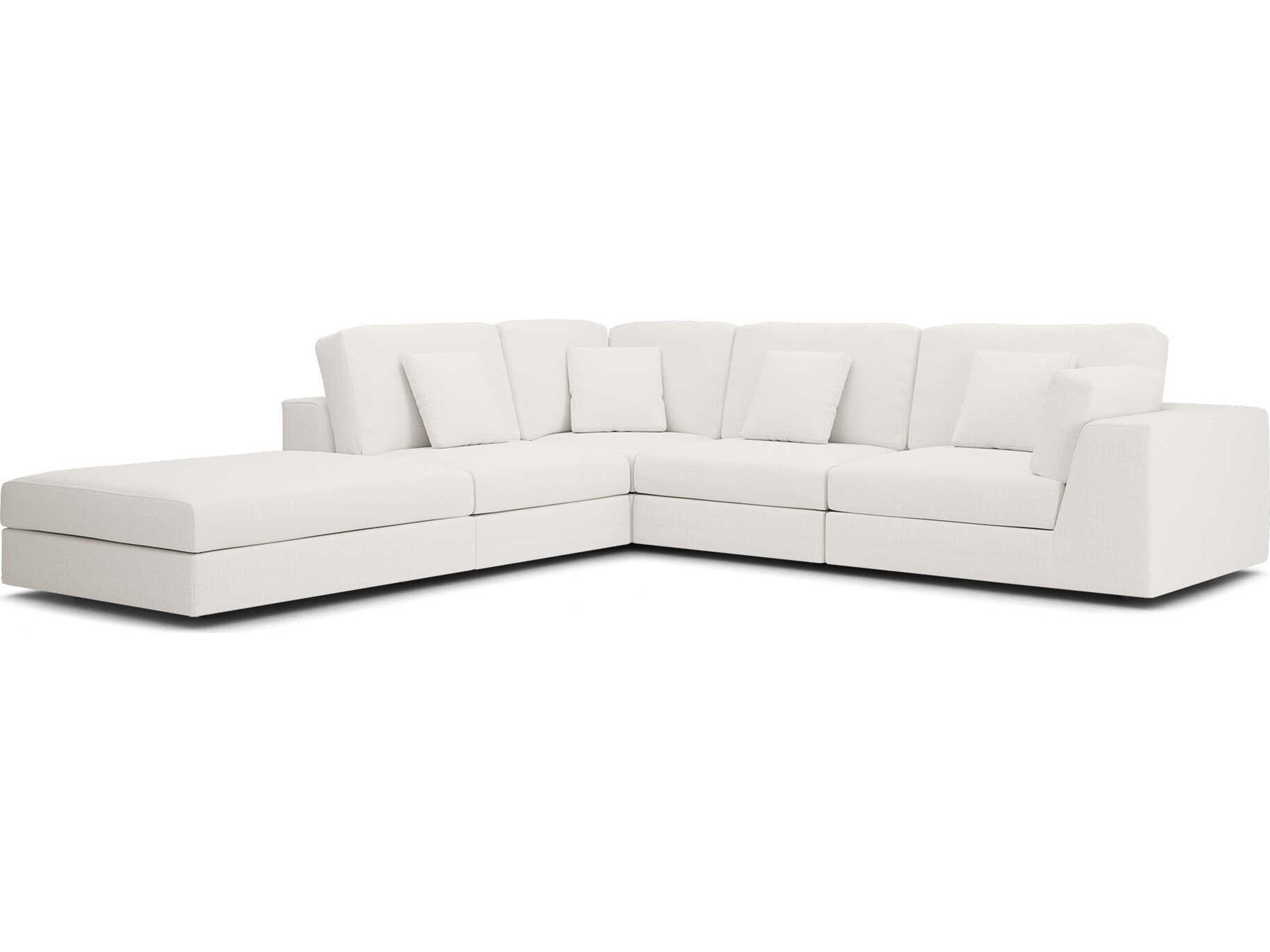 Luxcor Modluxe Vera Modular Sofa Set 02B in Chalk Fabric