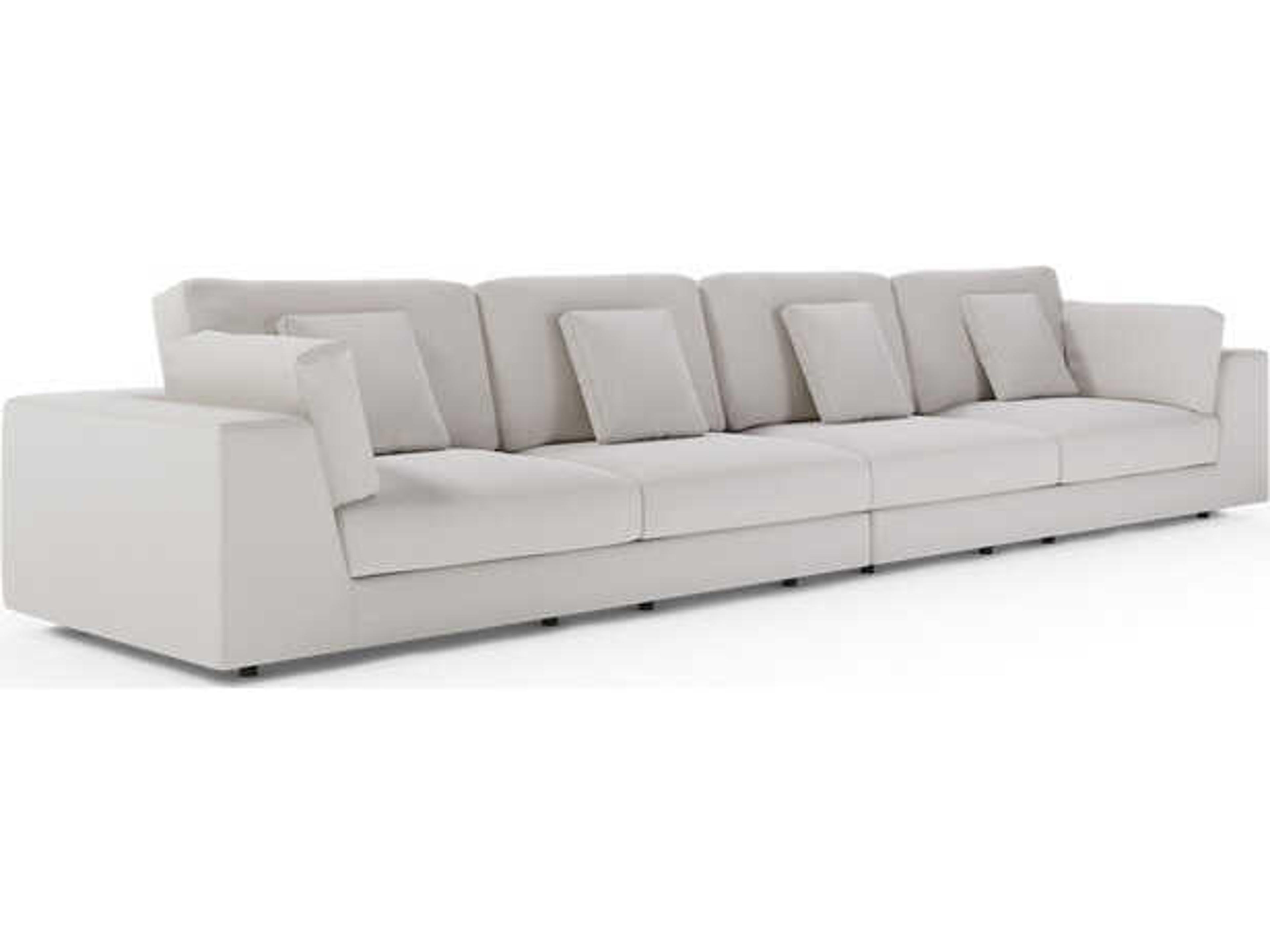 Luxcor Modluxe Vera Modular Sofa Set 04 in Chalk Fabric