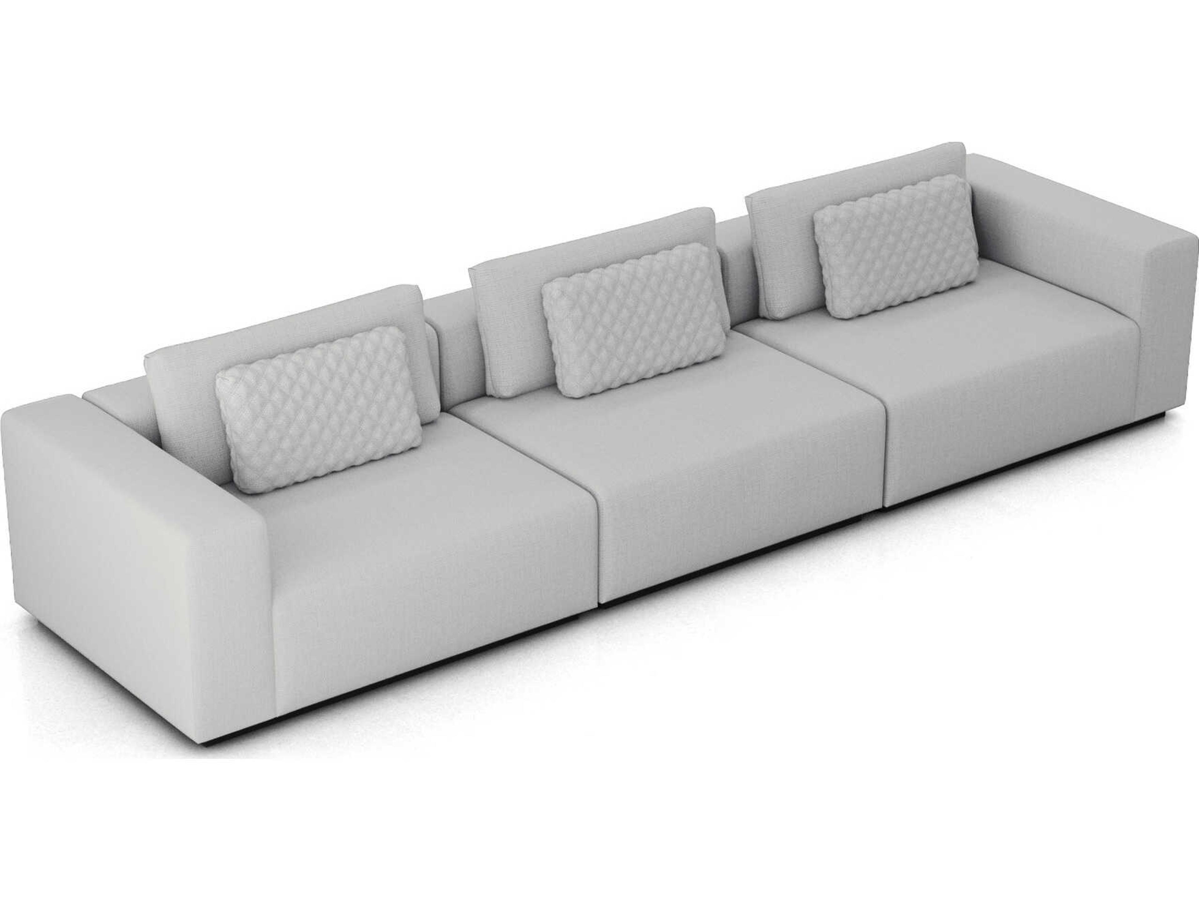Luxcor Modluxe Siena Modular Sofa Set 02 in Gris Fabric