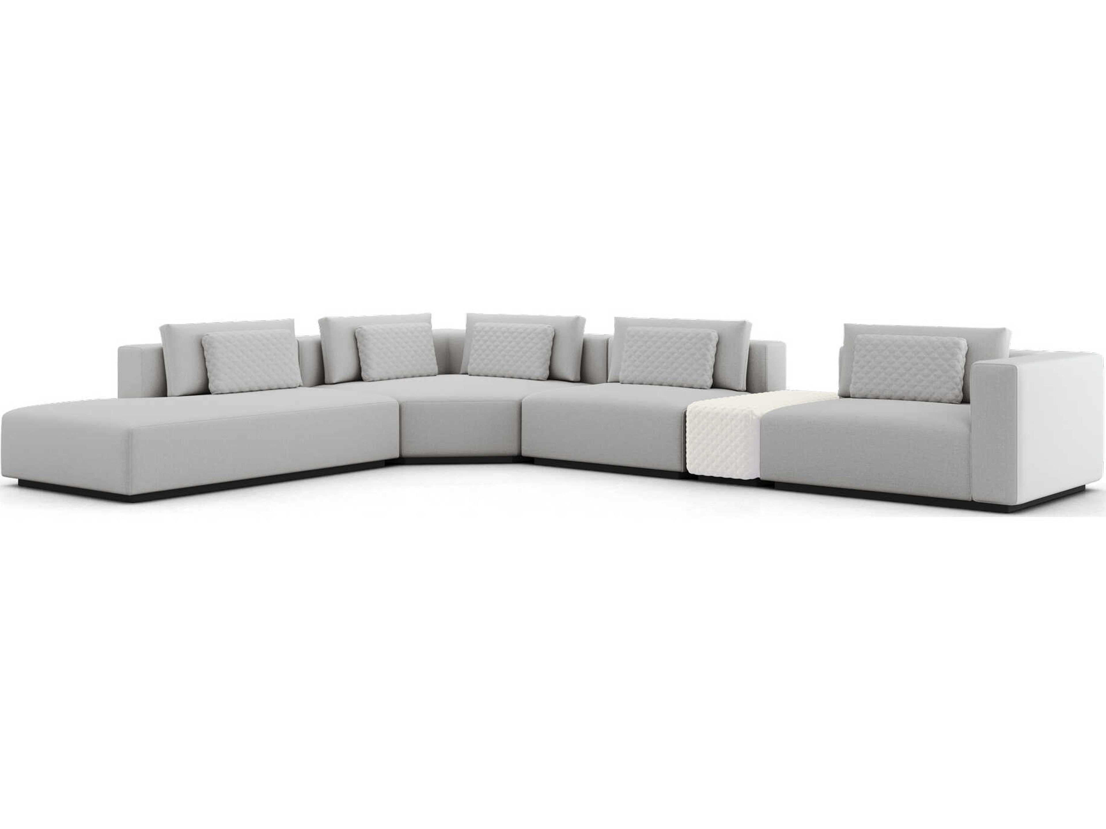 Luxcor Modluxe Siena Modular Sofa Set 30A in Gris Fabric
