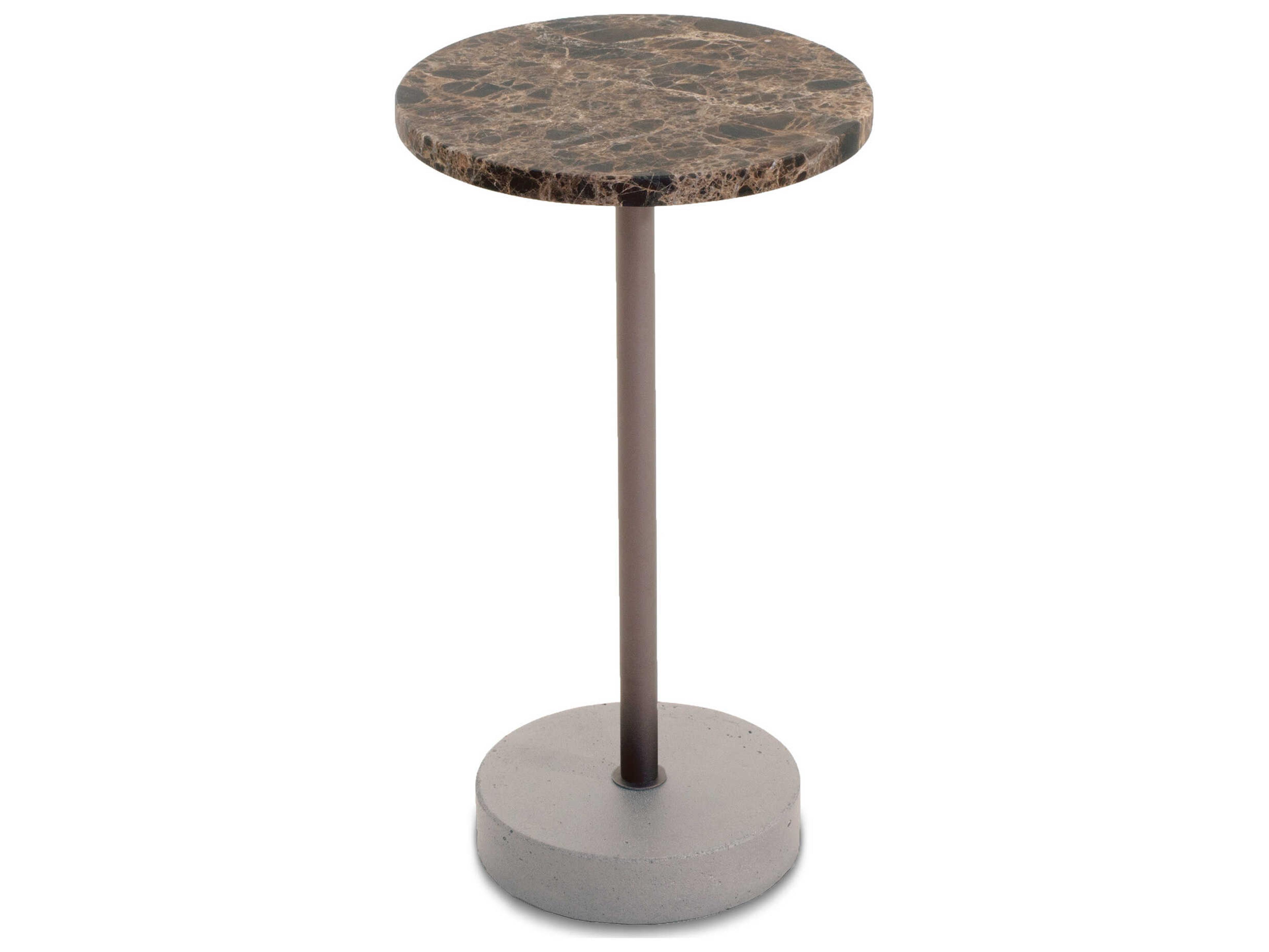 Luxcor Modluxe Suez Side Table in Imperial Brown and Bronze