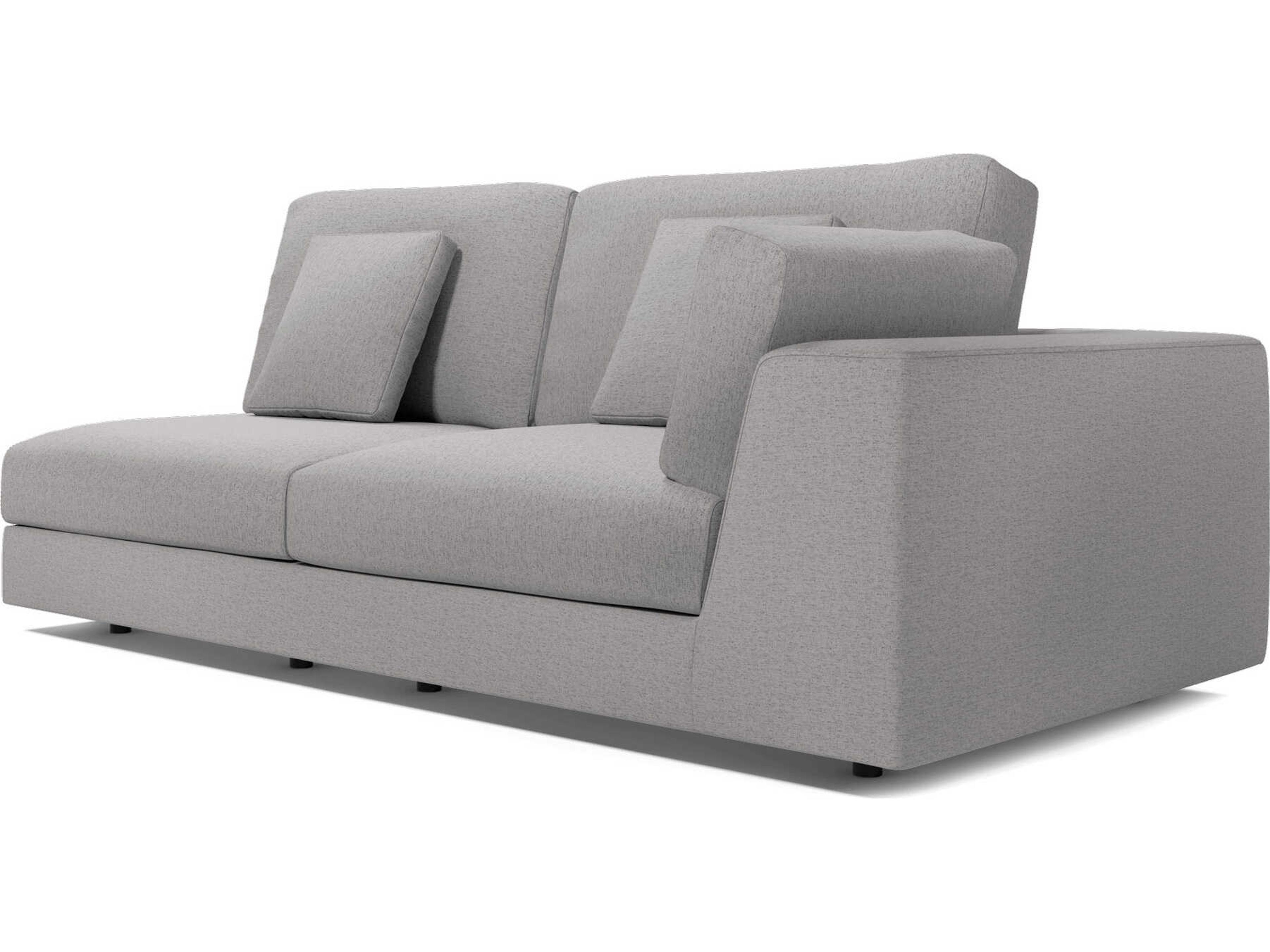 Luxcor Modluxe Vera Modular Right Arm Sofa in Gris Fabric