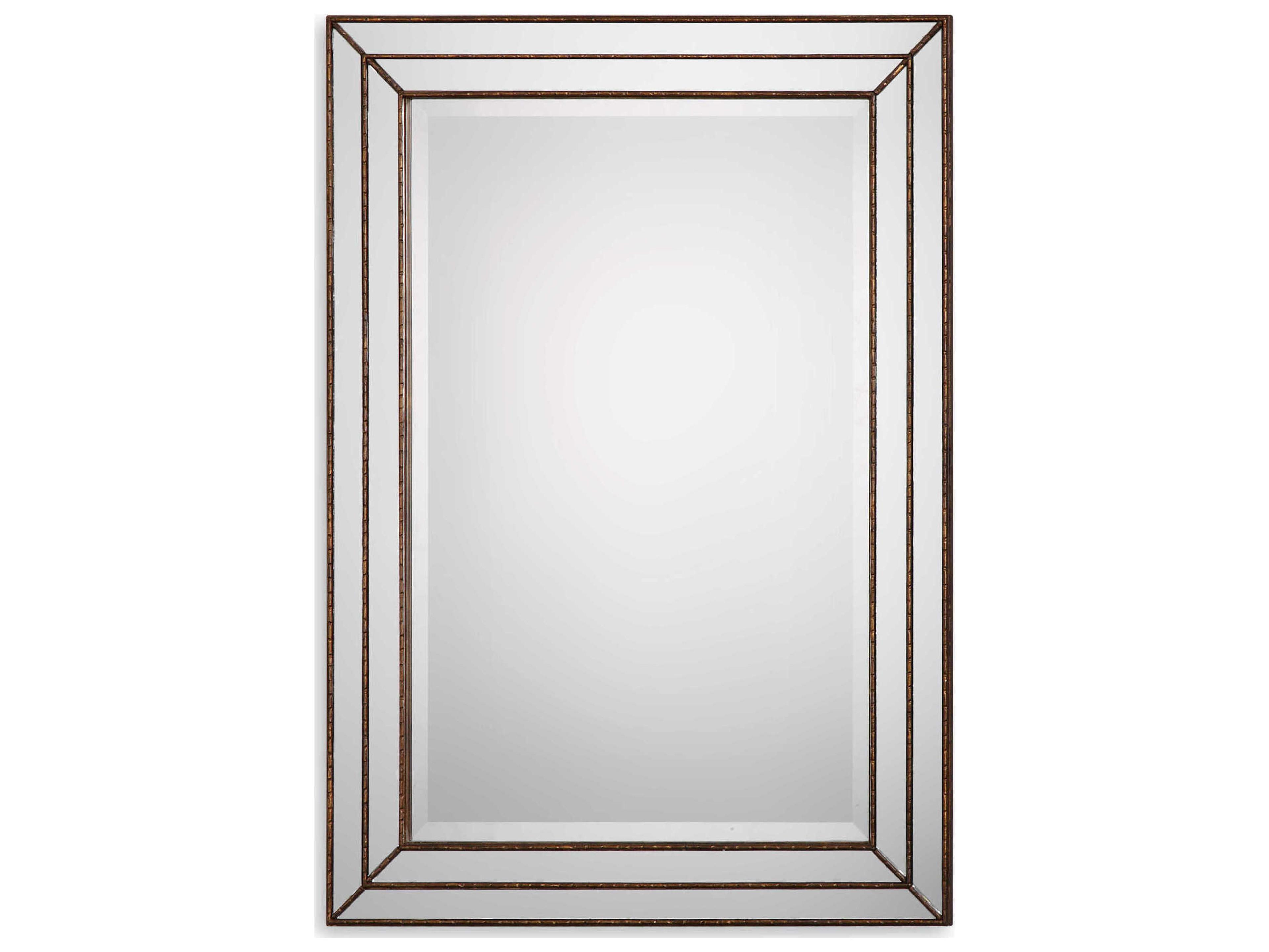 Luxecor Illumination Metallic Bronze Rectangular Wall Mirror