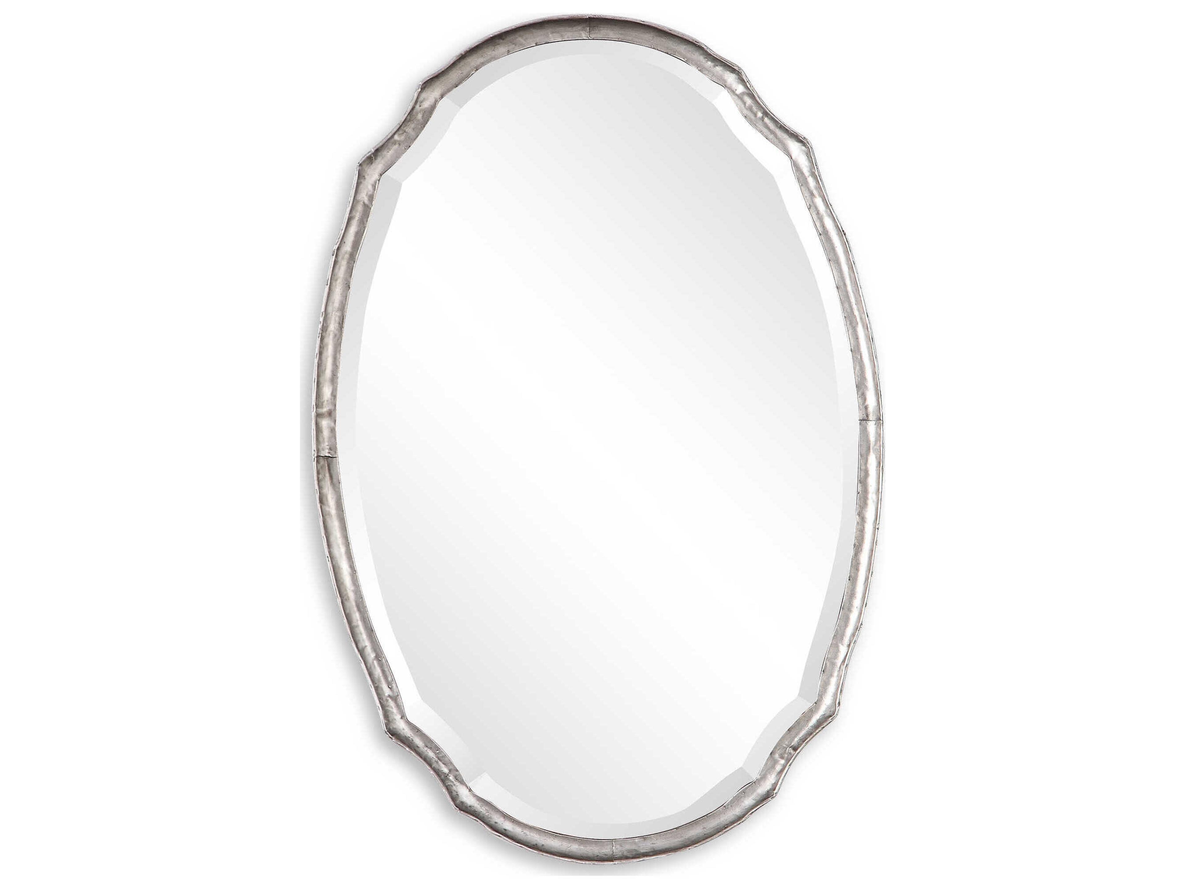 Luxecor Illumination Silver Oval Wall Mirror