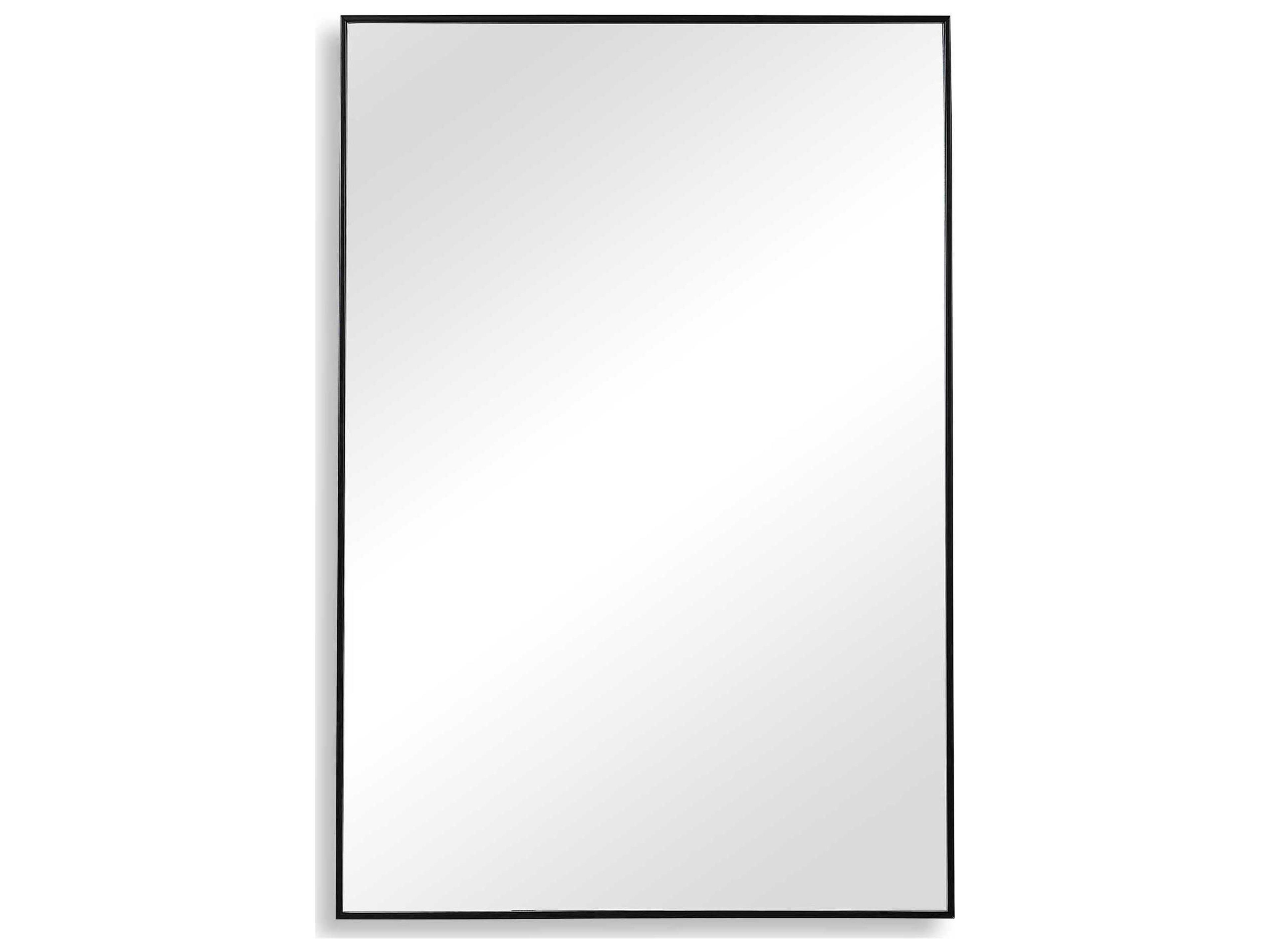 Luxecor Illumination Black Rectangular Wall Mirror