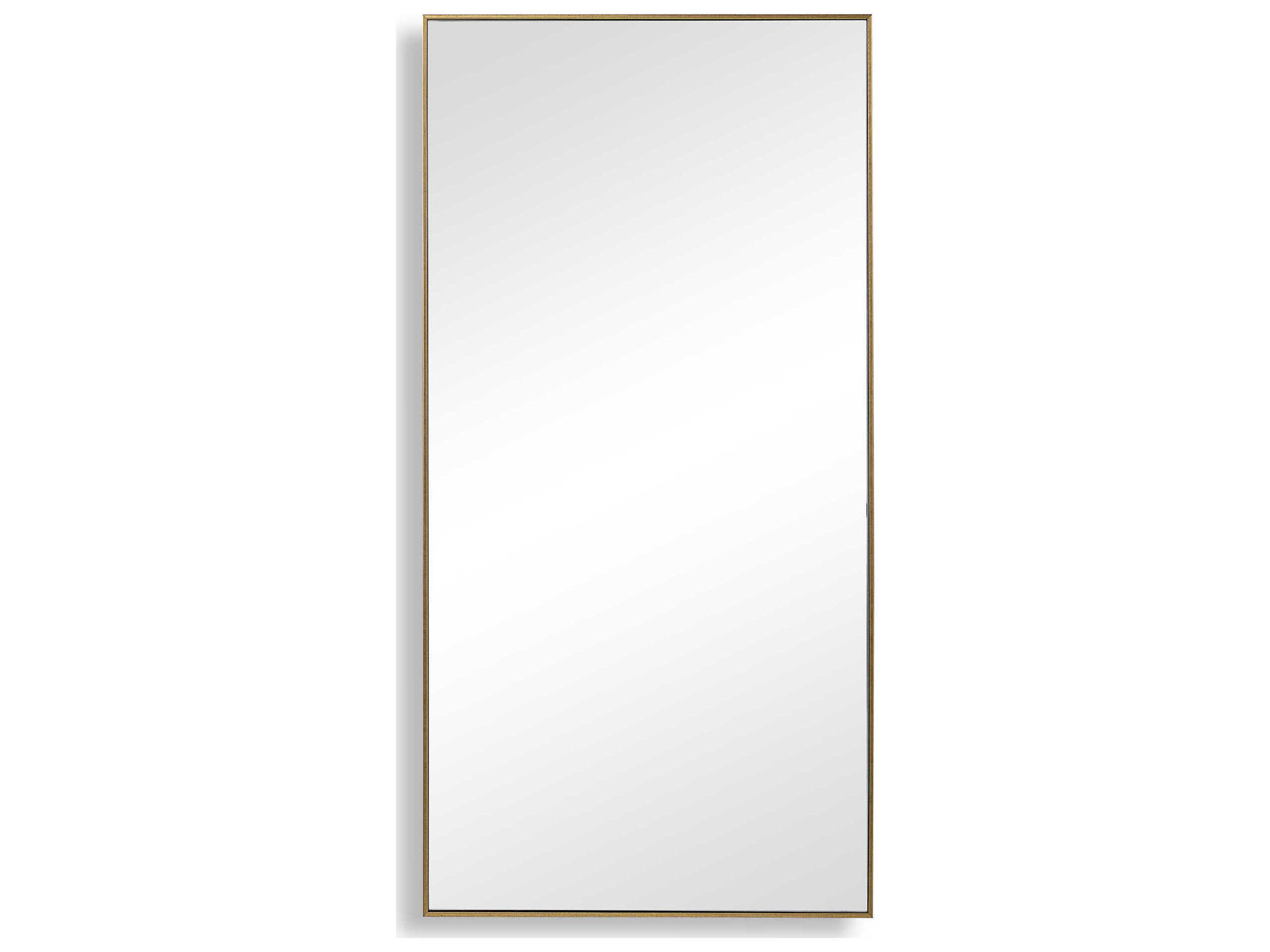 Luxecor Illumination Gold Rectangular Wall Mirror
