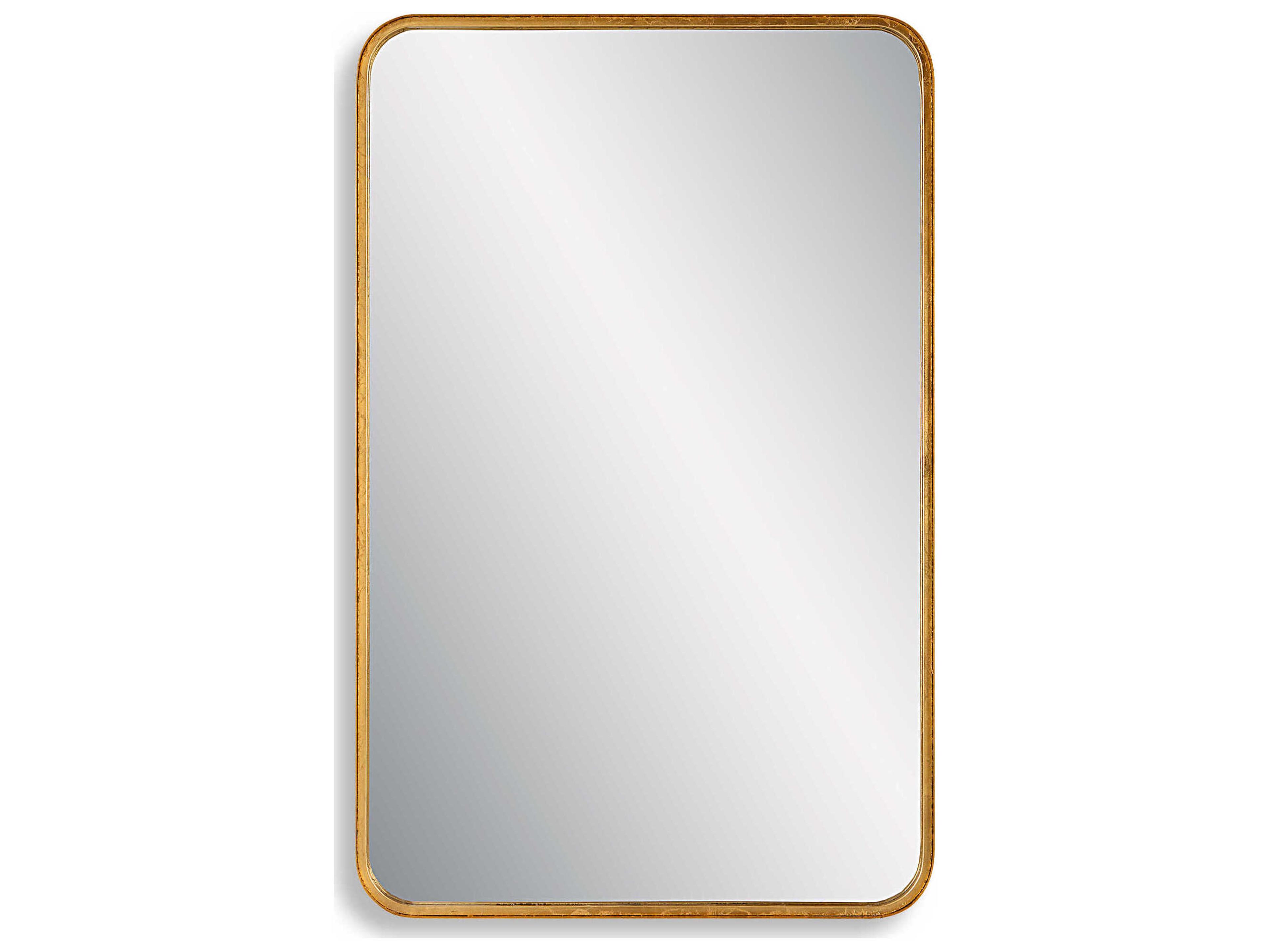 Luxecor Illumination Gold Leaf Rectangular Wall Mirror