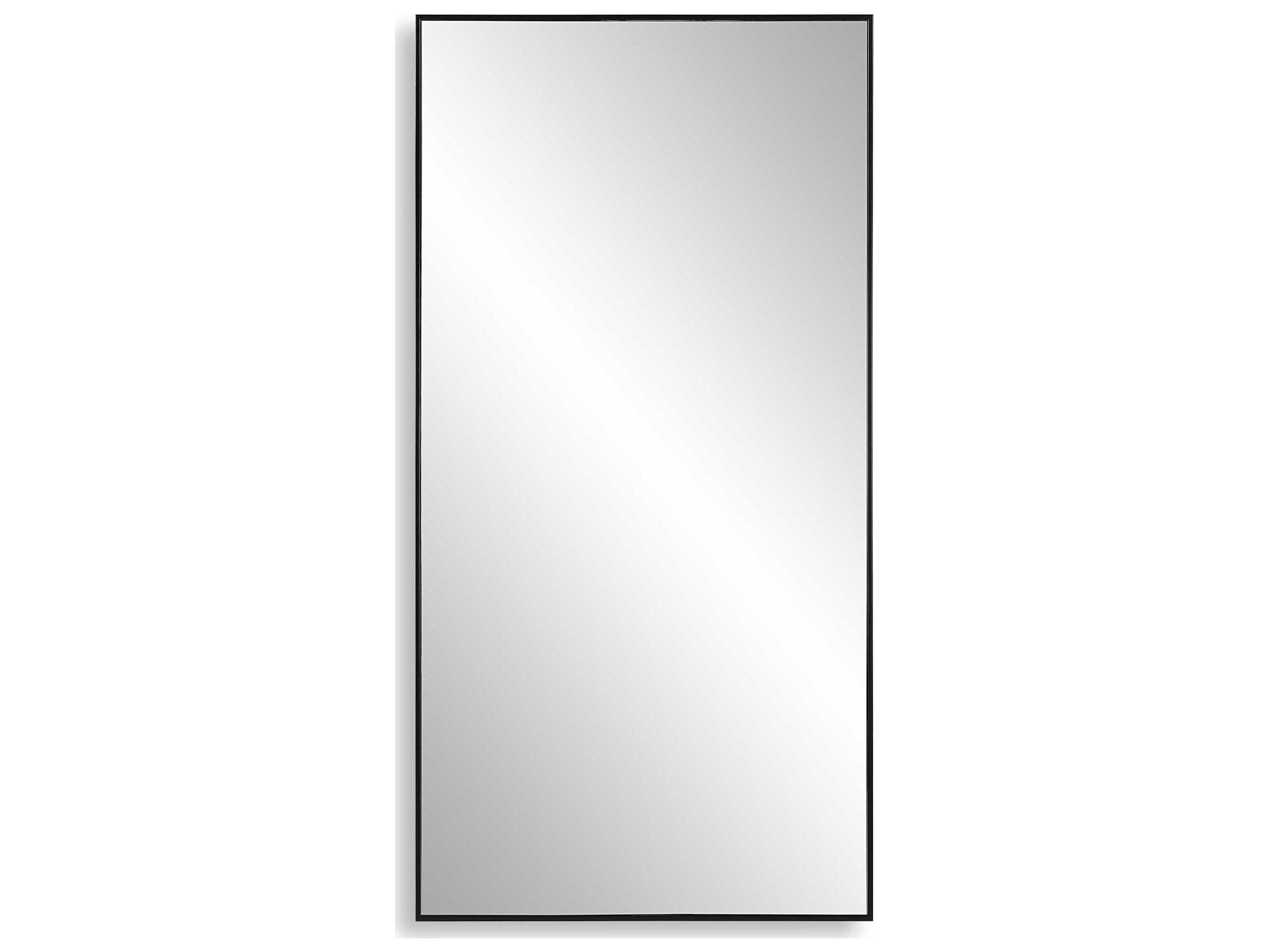 Luxecor Illumination Black Rectangular Wall Mirror