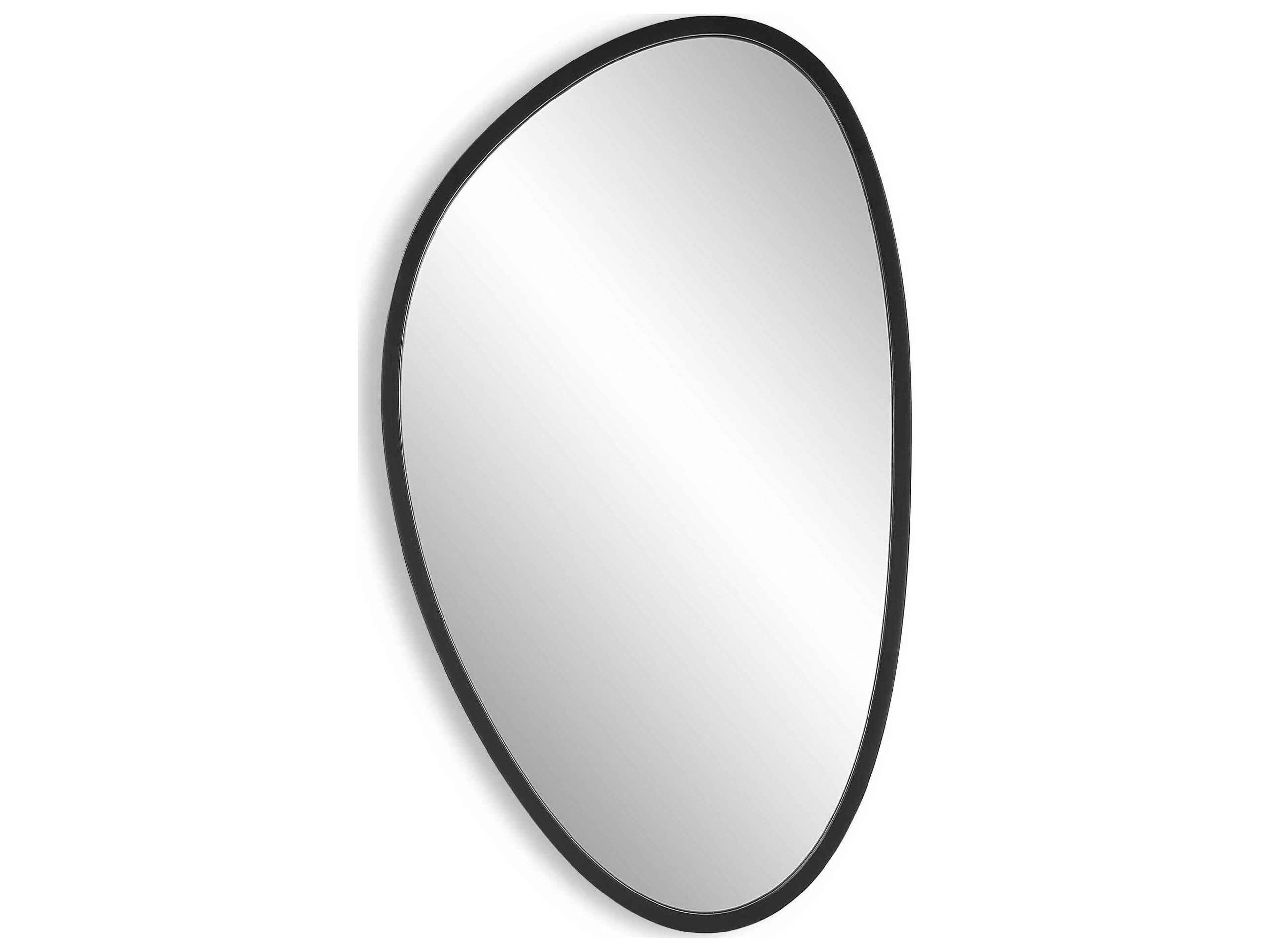 Luxecor Illumination Matte Black Wall Mirror