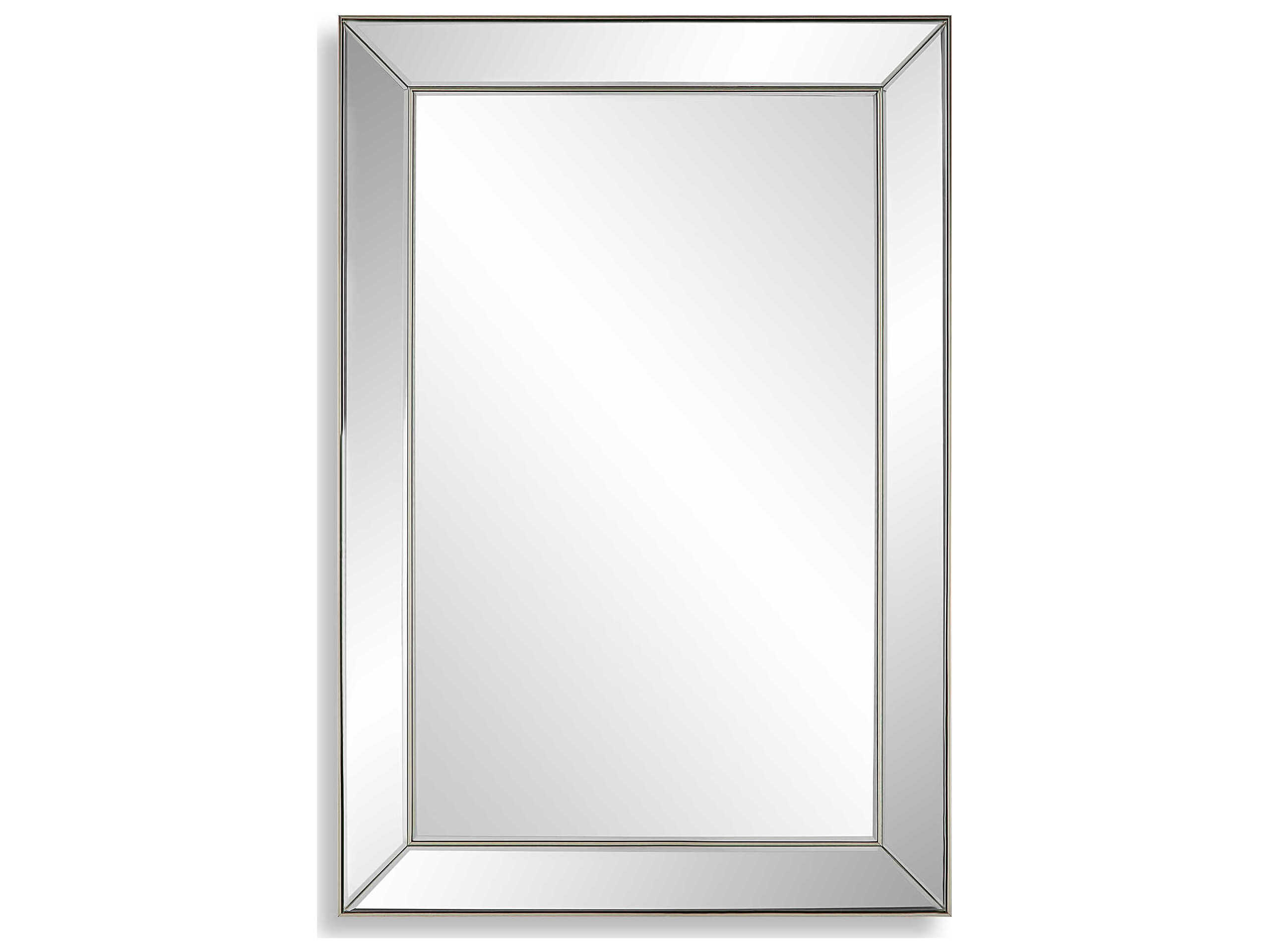 Luxecor Illumination Nickel Rectangular Wall Mirror