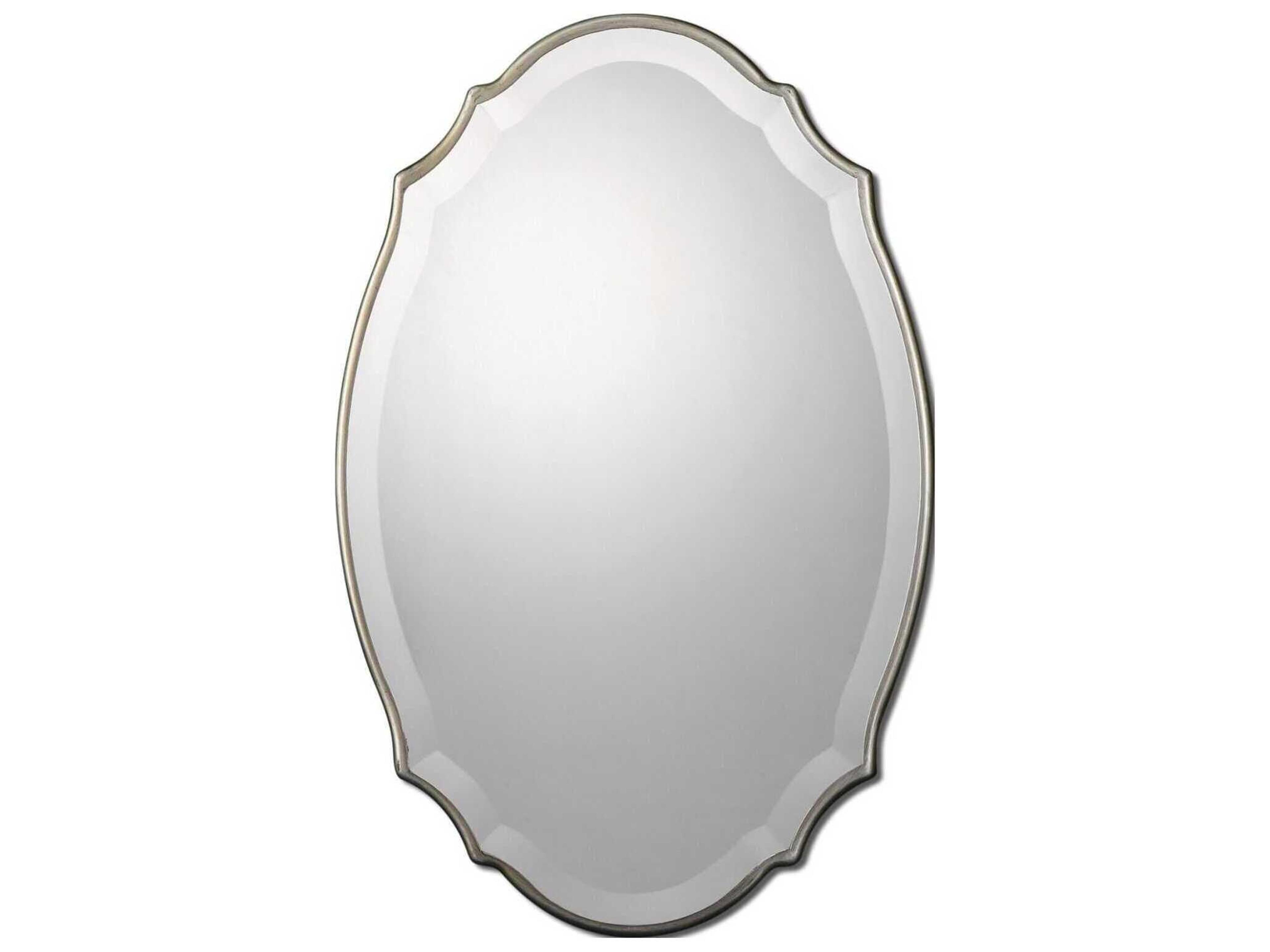 Luxecor Illumination Burnished Silver Oval Wall Mirror