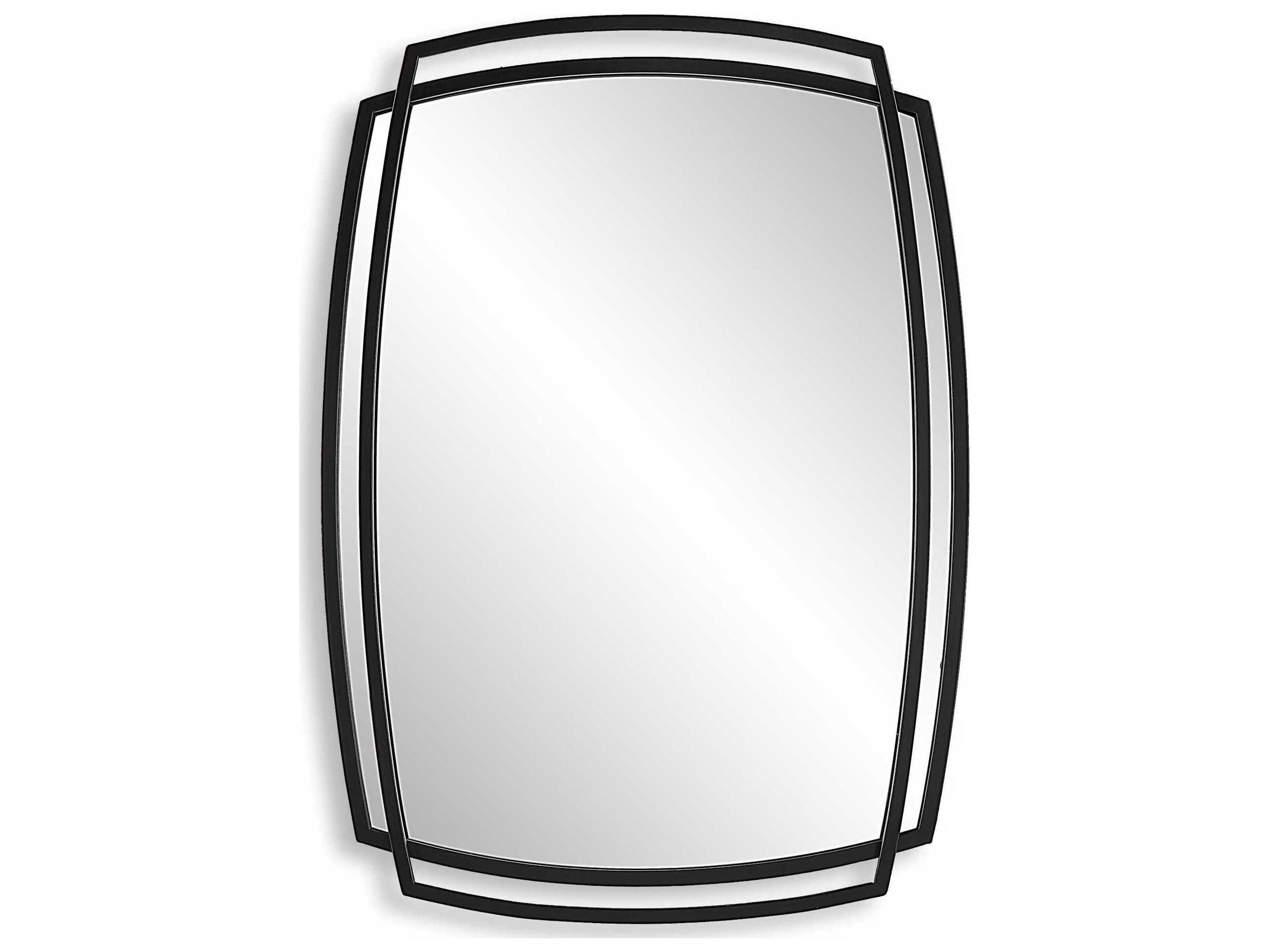 Luxecor Illumination Satin Black Wall Mirror