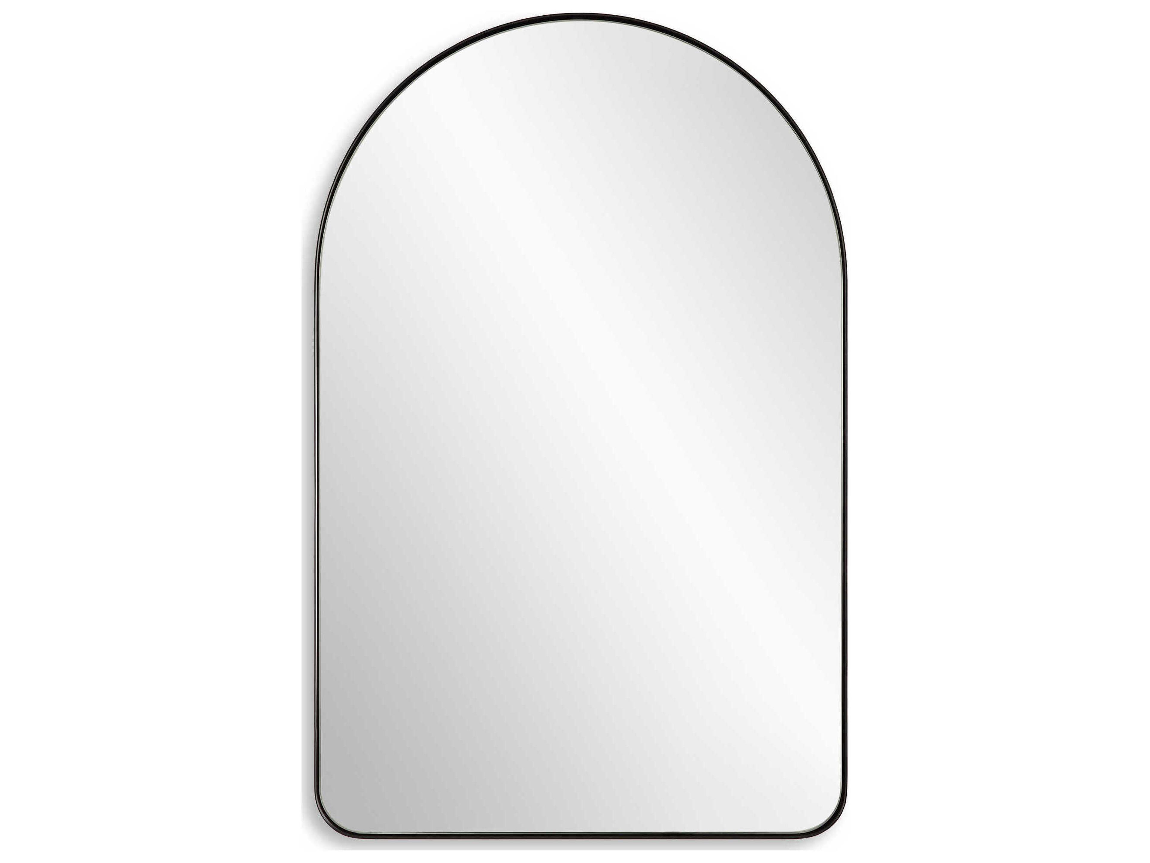 Luxecor Illumination Satin Black Wall Mirror