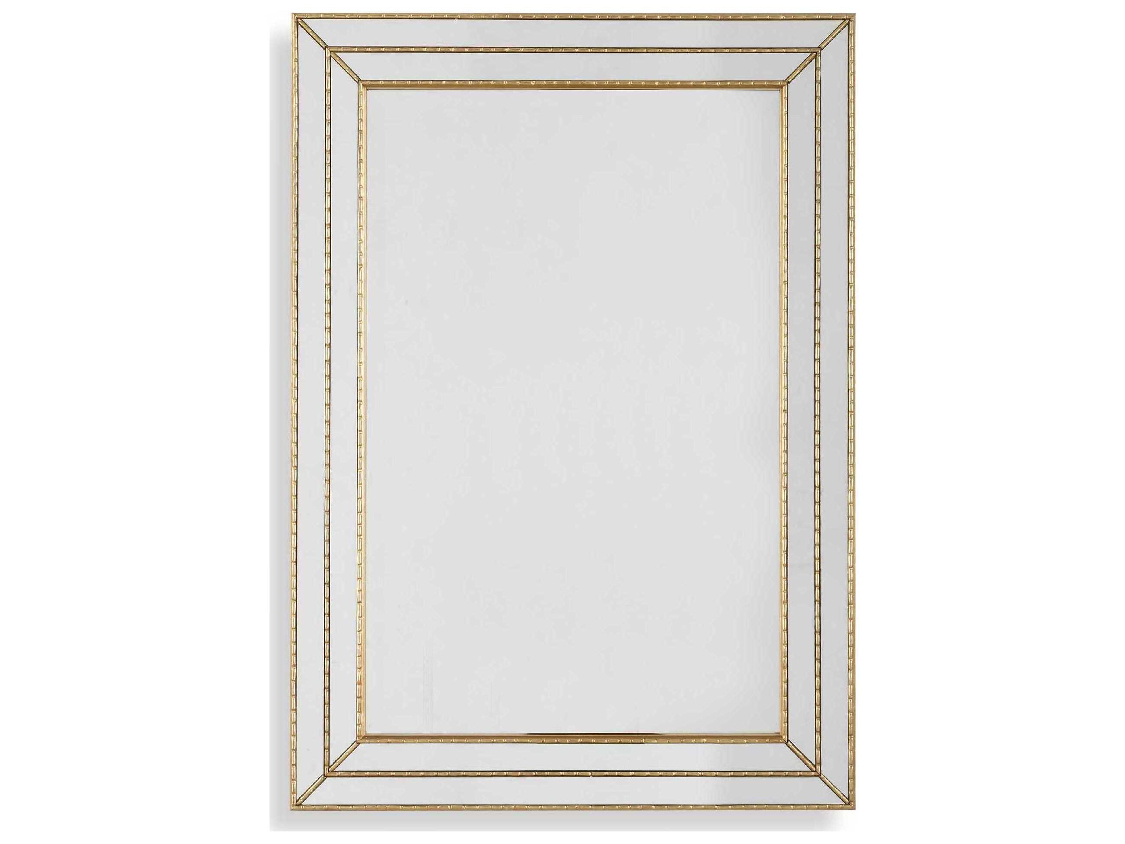 Luxecor Illumination Metallic Gold Rectangular Wall Mirror