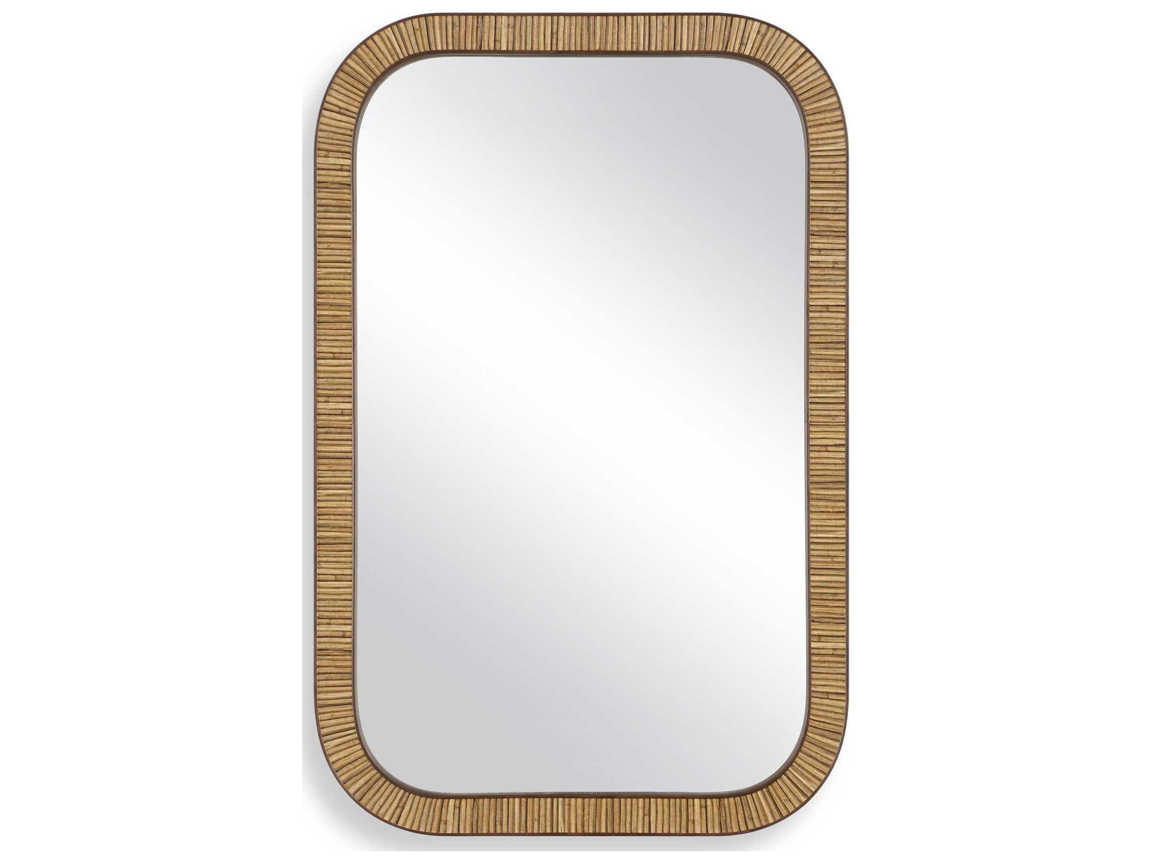 Luxecor Illumination Dark Brown Rectangular Wall Mirror