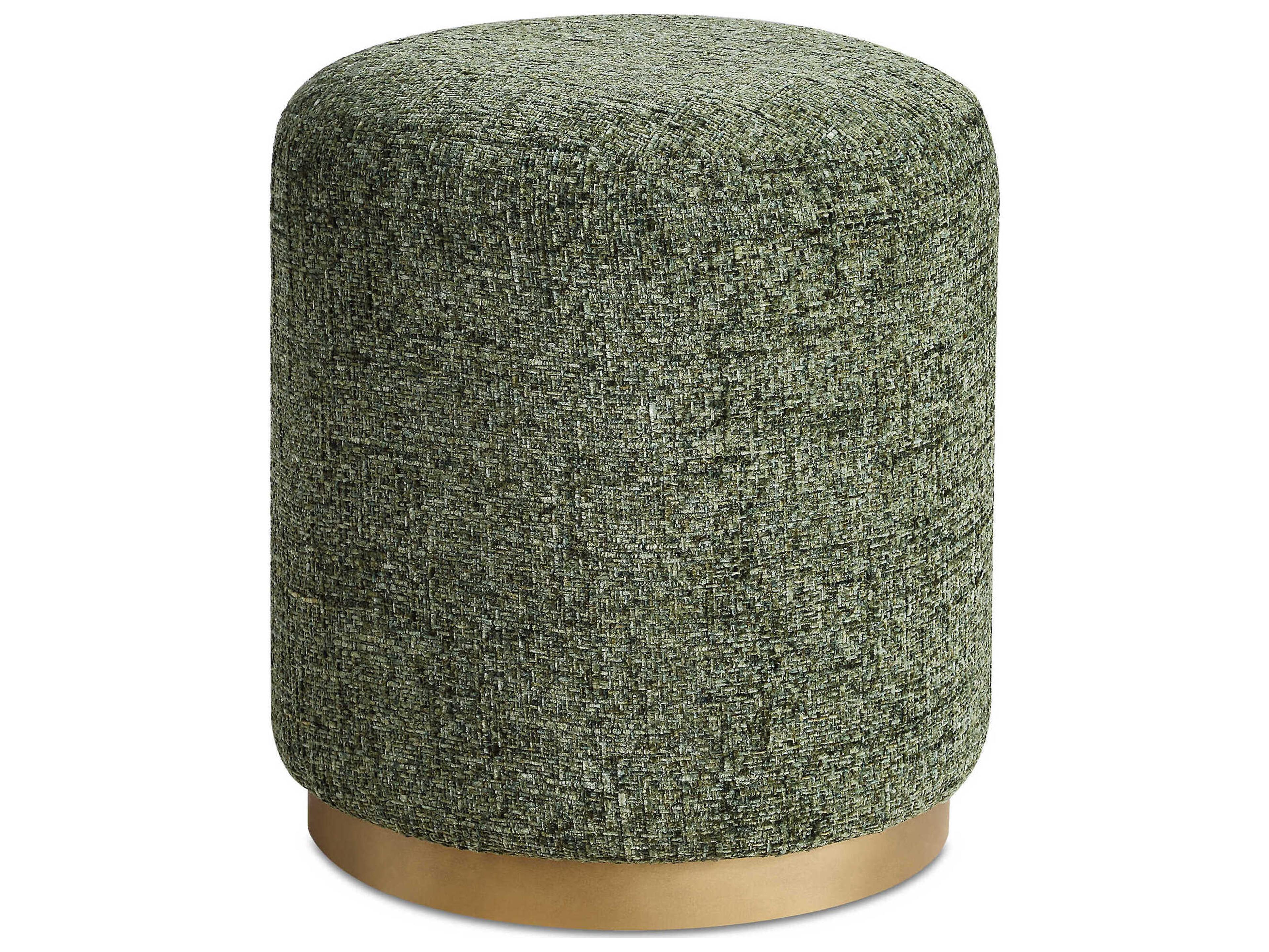 Luxecor Illumination Forest Green Upholstered Ottoman