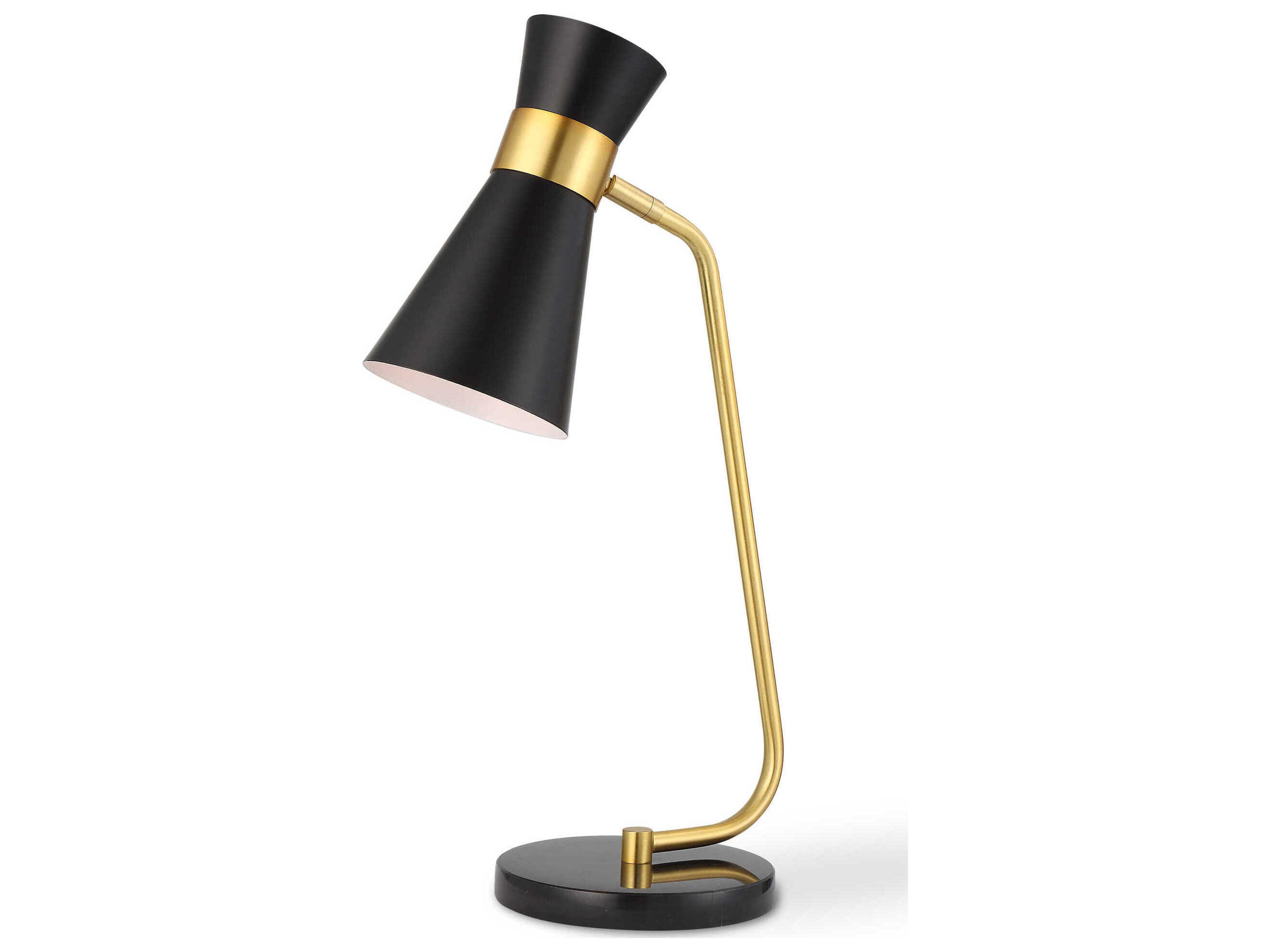 Luxecor Illumination Gold Black Desk Lamp