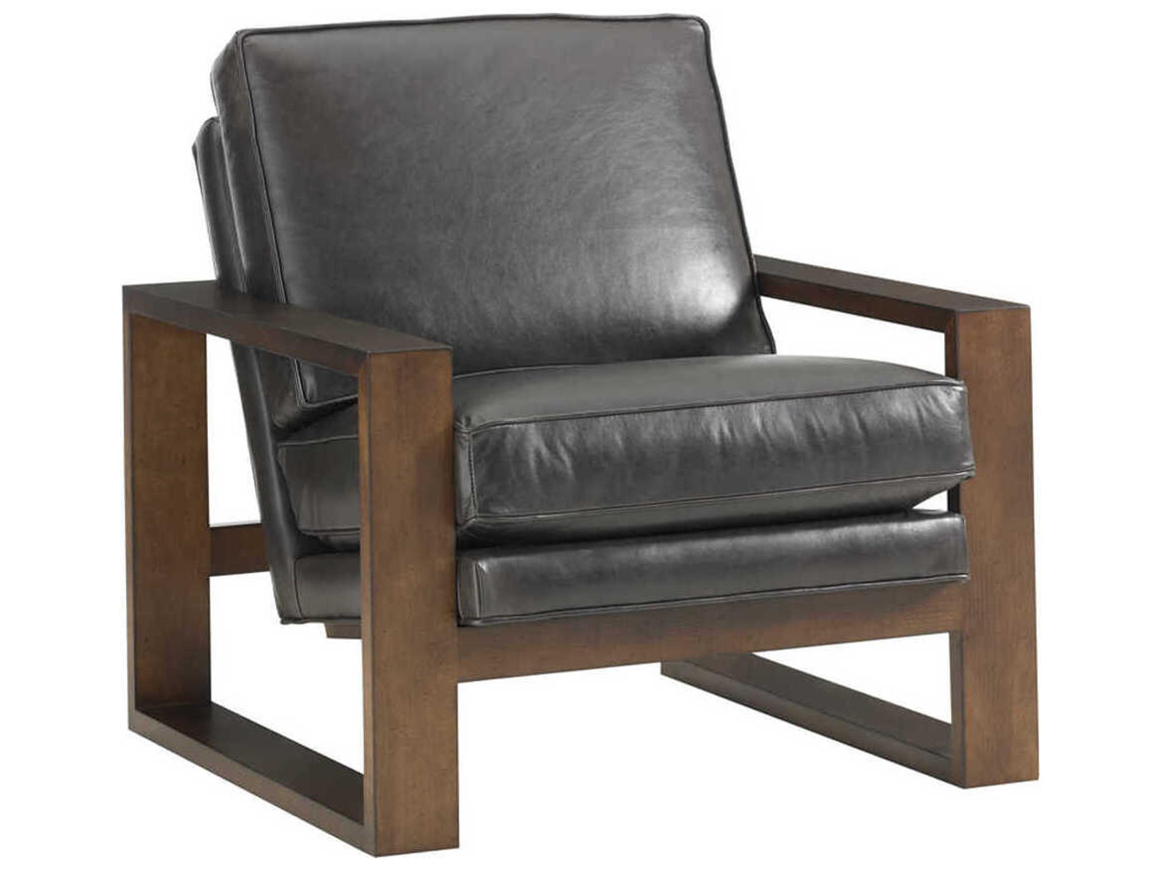 Lexington Leather Axis Black Accent Chair 