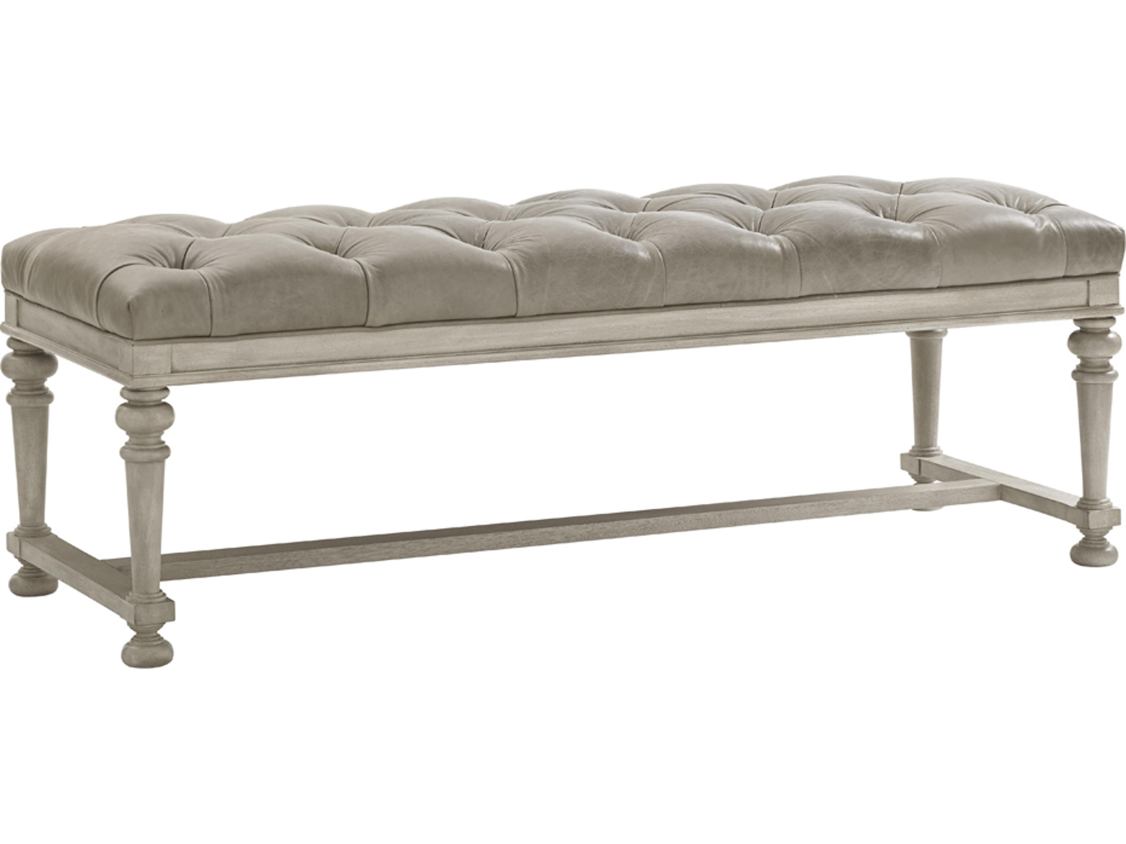 Lexington Oyster Bay Bellport Leather Bed Bench